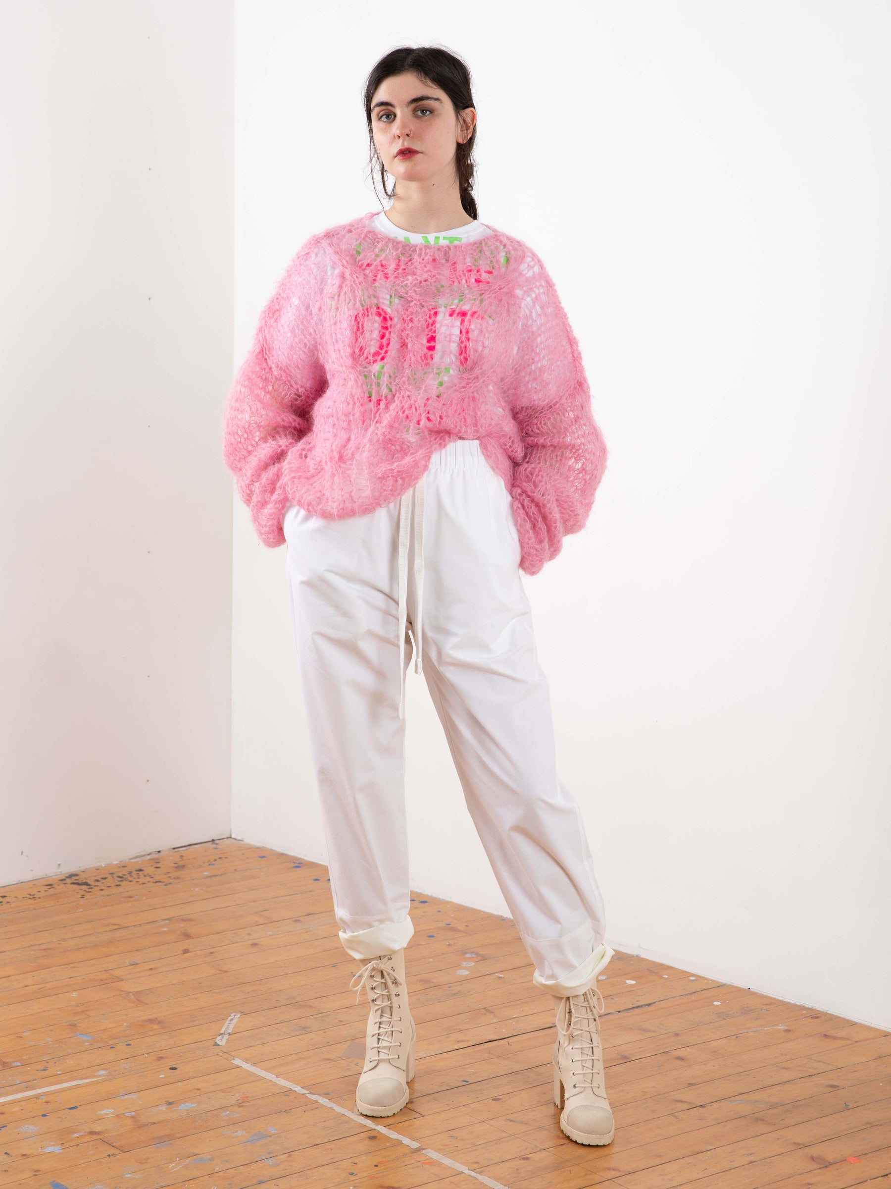 WALTER Cotton Jogging Pants - White