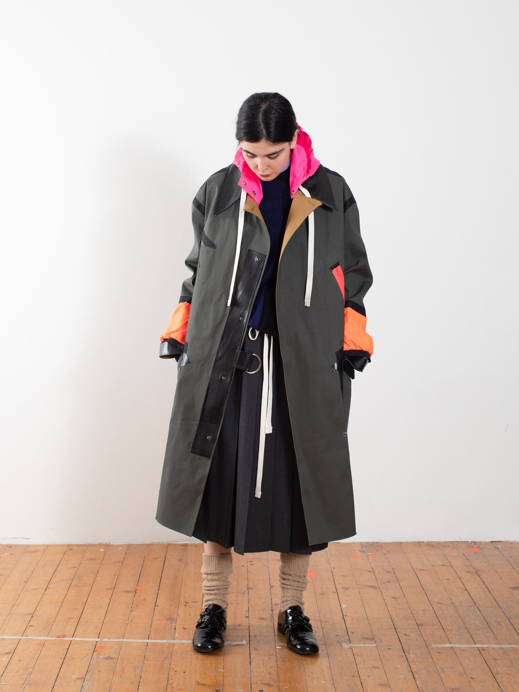 RYDER Traditional Waterproof Trench Coat - Ochre / Khaki / Black / Neon Pink / Orange