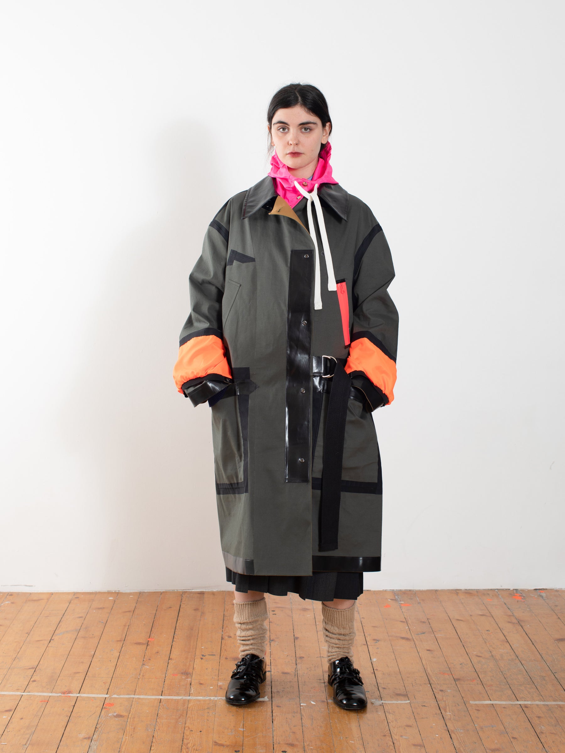 RYDER Traditional Waterproof Trench Coat - Ochre / Khaki / Black / Neon Pink / Orange