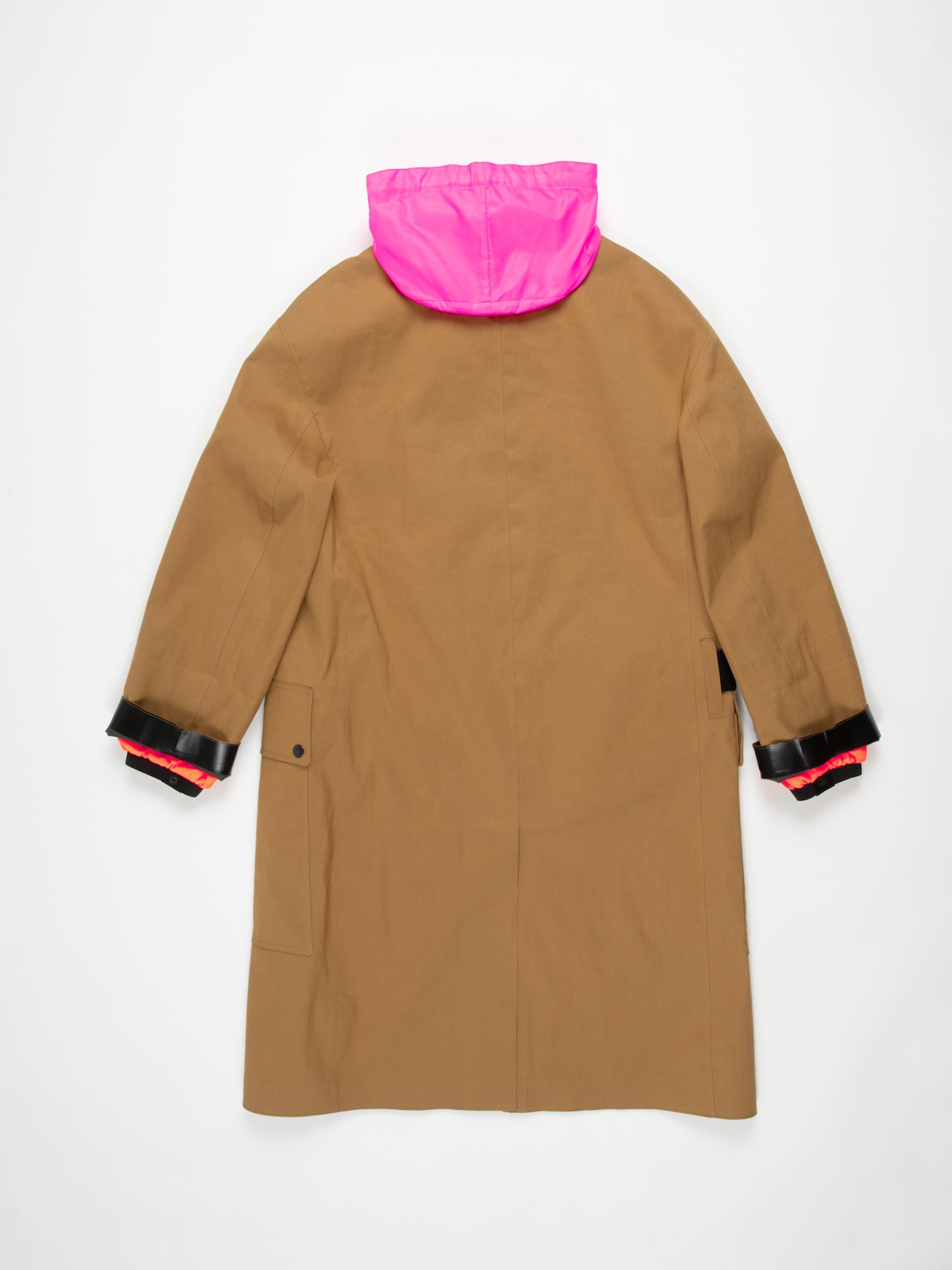 RYDER Traditional Waterproof Trench Coat - Ochre / Khaki / Black / Neon Pink / Orange