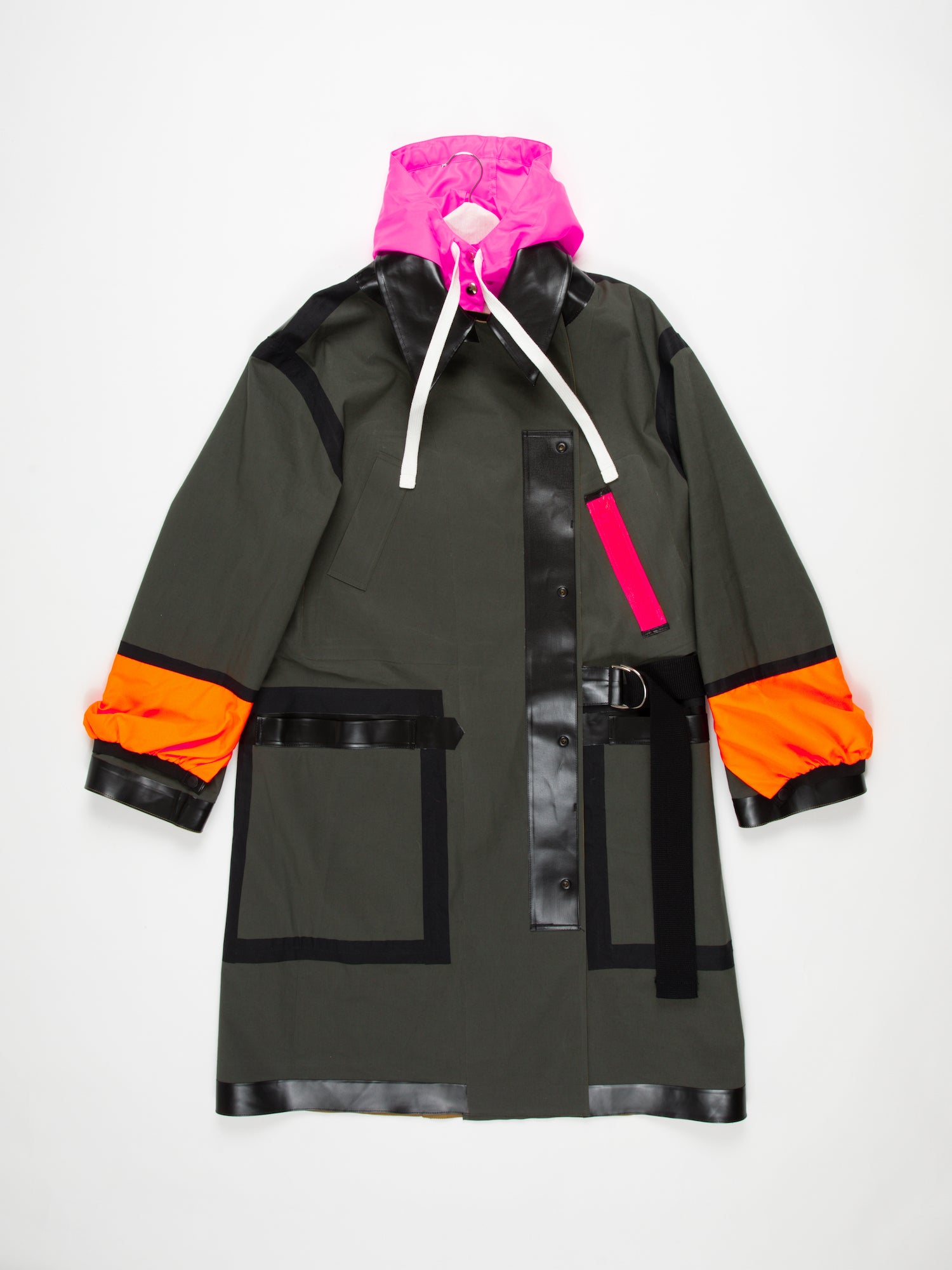 RYDER Traditional Waterproof Trench Coat - Ochre / Khaki / Black / Neon Pink / Orange