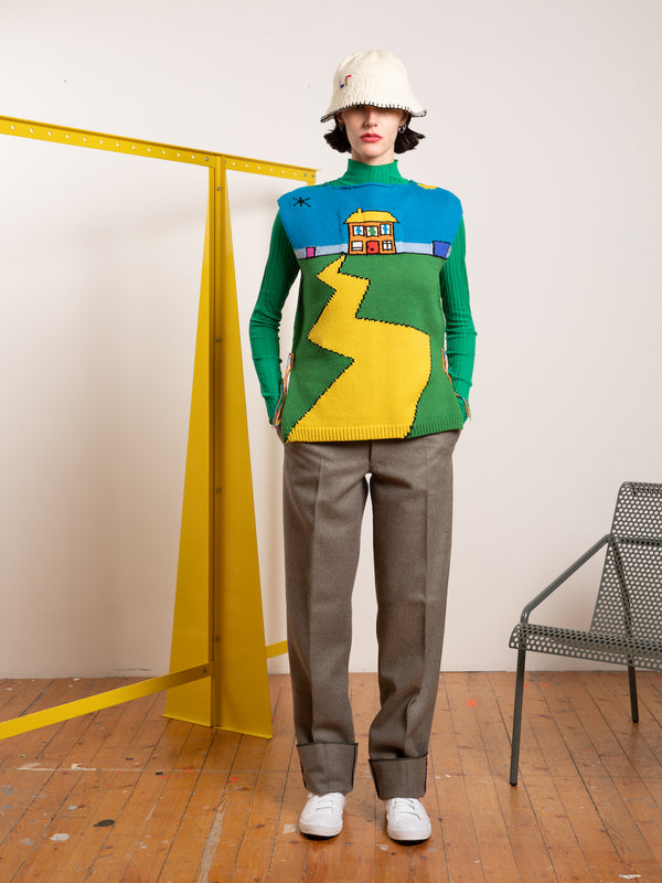 DUGGIE SLEEVELESS Collaboration With Artist Duggie Fields - Green / Blue / Yellow