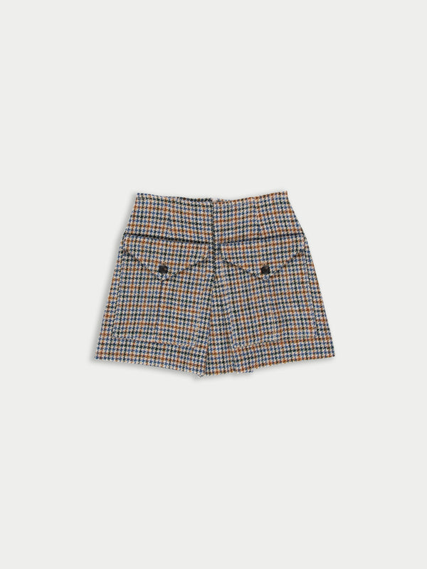 BRIGITTE Tweed Mini Skirt - Harris Tweed Check