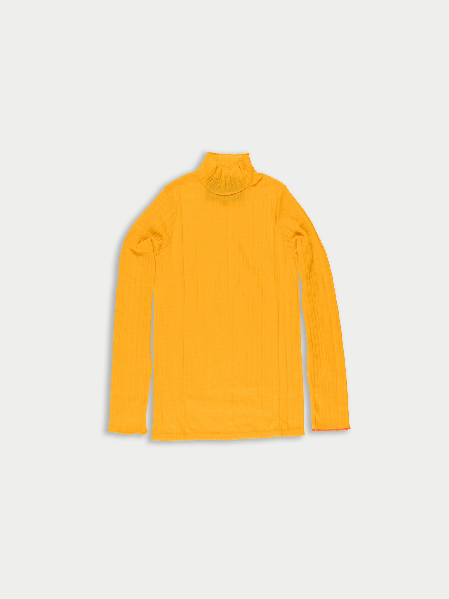 BOOTH Fitted Ribbed Top - Yellow