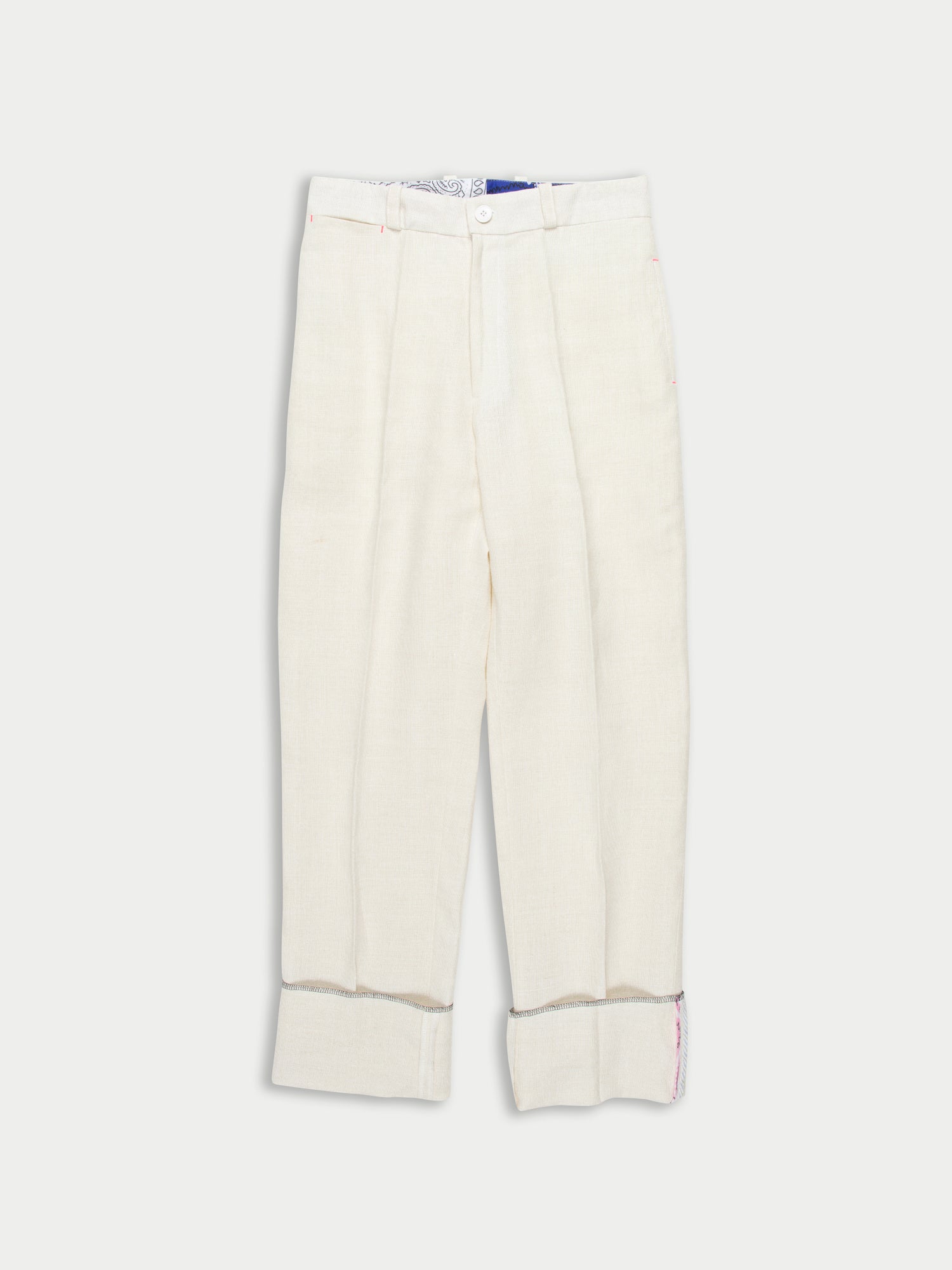 ALBERT Traditional Menswear Tailored Pant - Off White