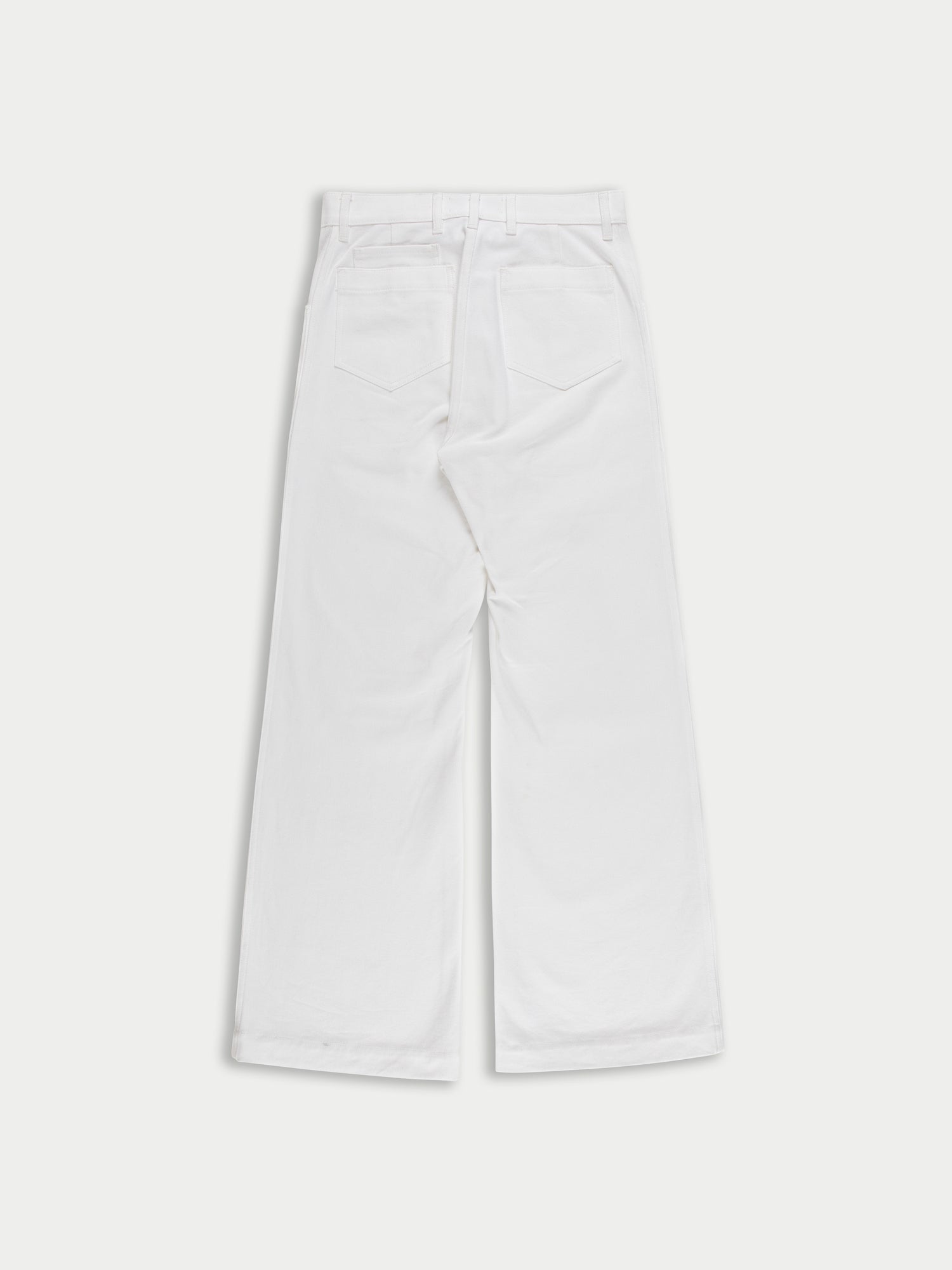 NEIL Highwaisted Wide Leg Jean - White Denim