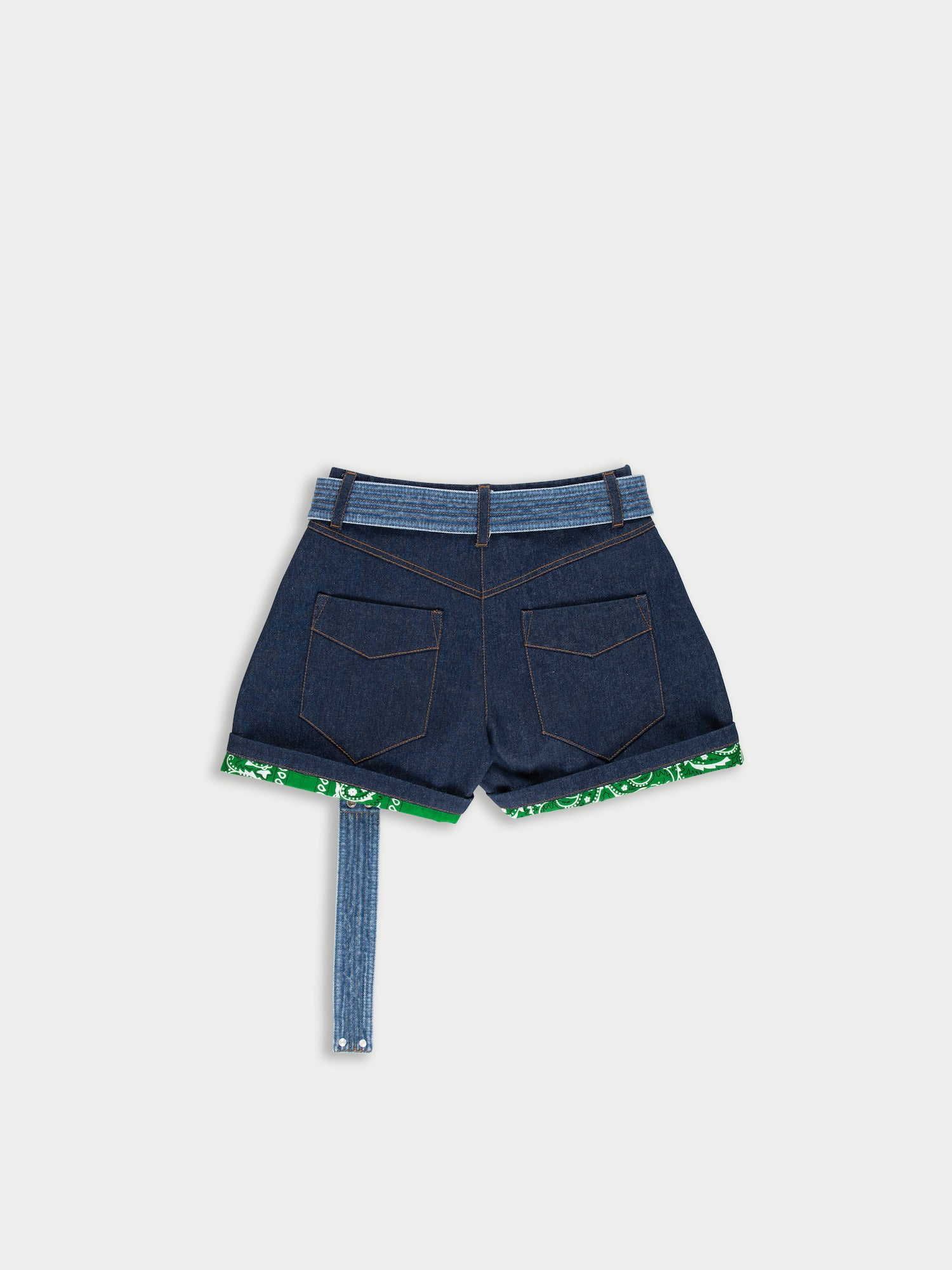 MARGUERITE Raw Denim Short  - Indigo Denim