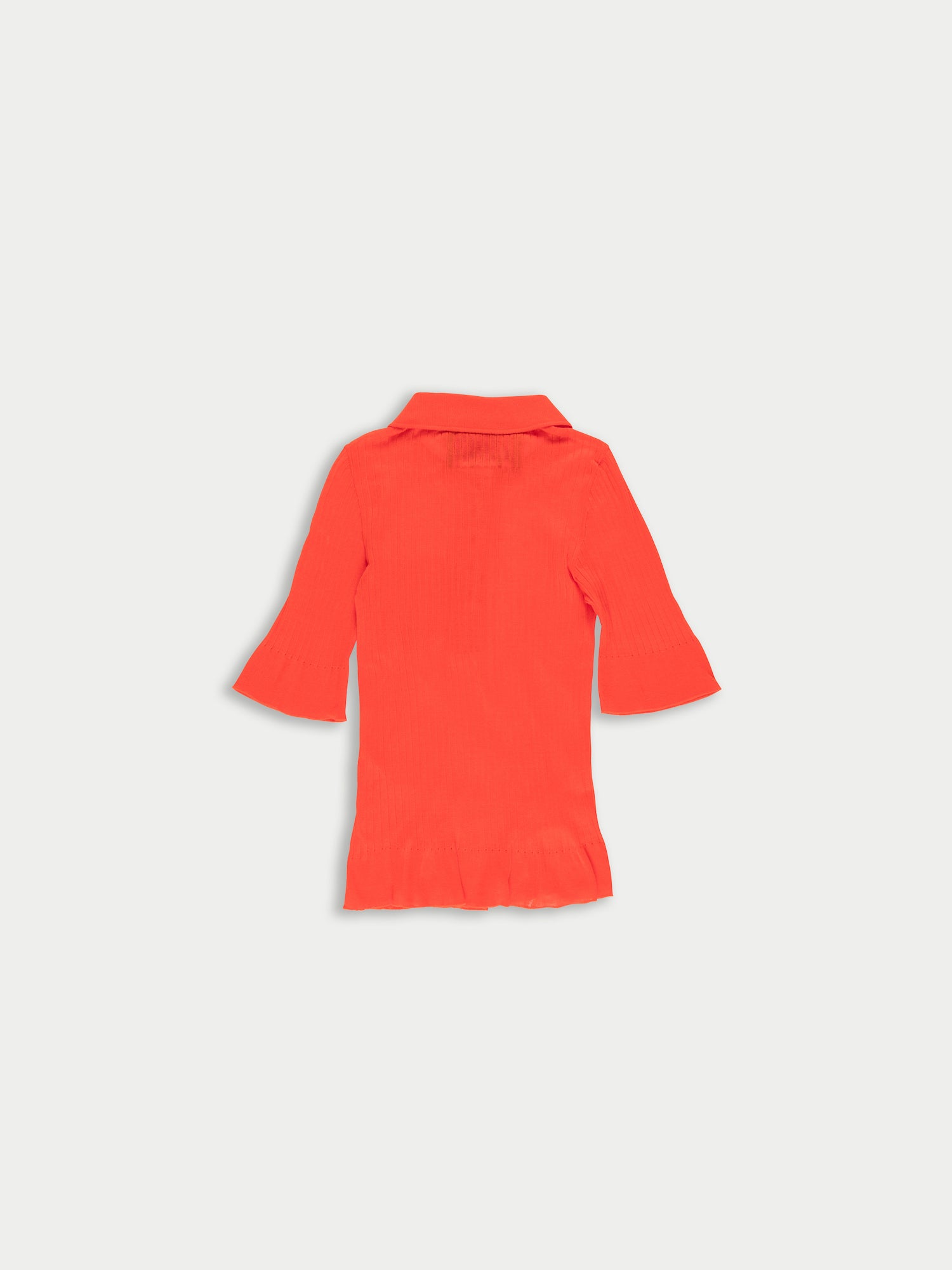 MICKY Fine Weight Ribbed Top - Red