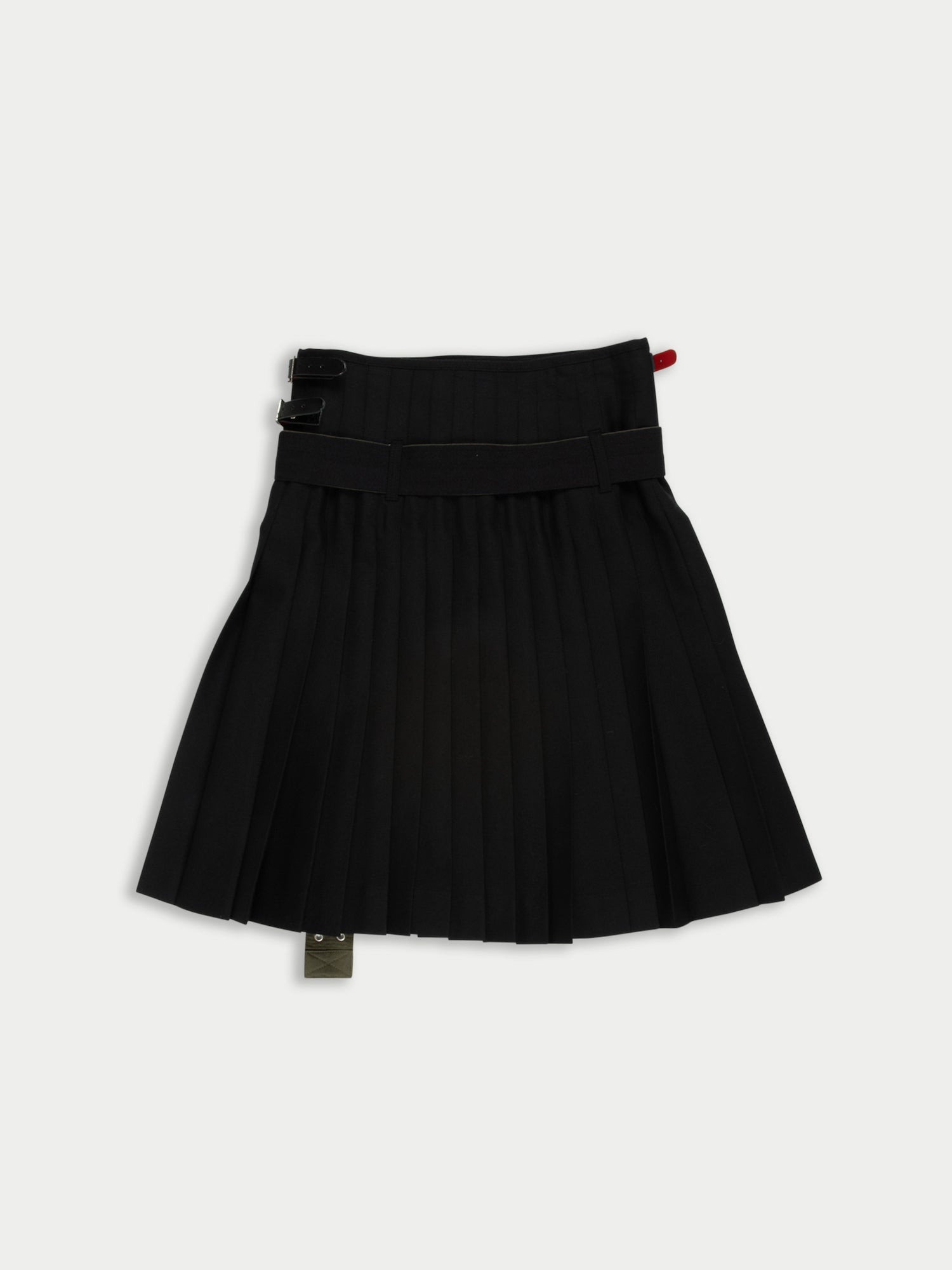 VIV Traditional Hand Pleated Kilt With Military Details - Black / Navy / Camouflage