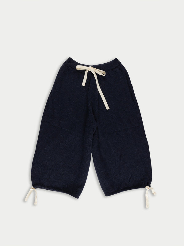 ALISTAIR Oversized Knitted Skate Shorts - Navy