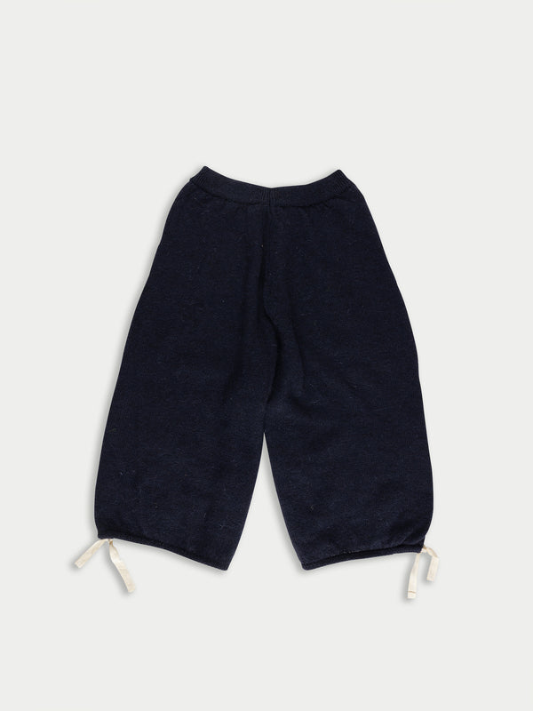 ALISTAIR Oversized Knitted Skate Shorts - Navy