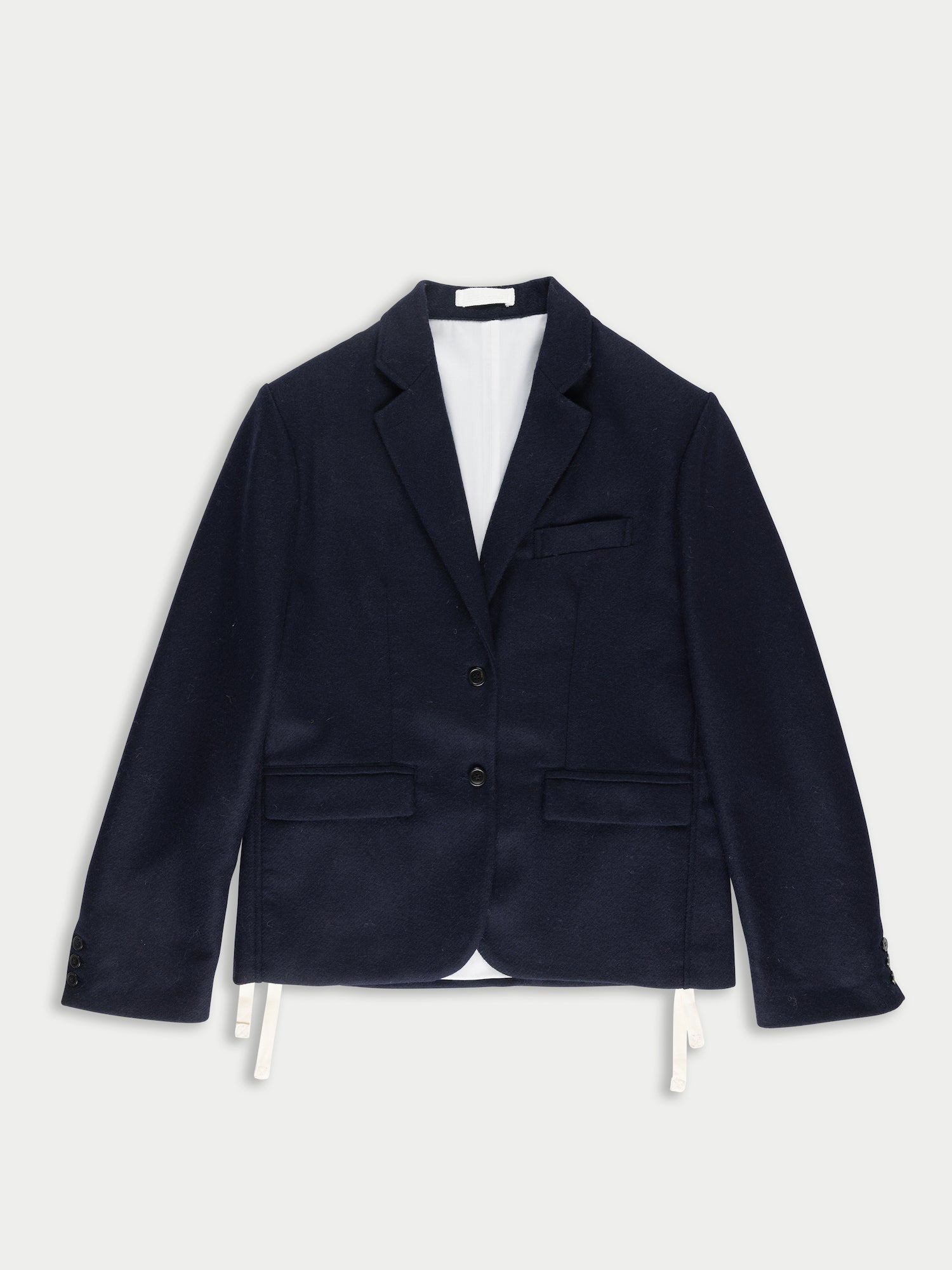 ANNIE X Oversized Tailored Jacket - Navy Tweed