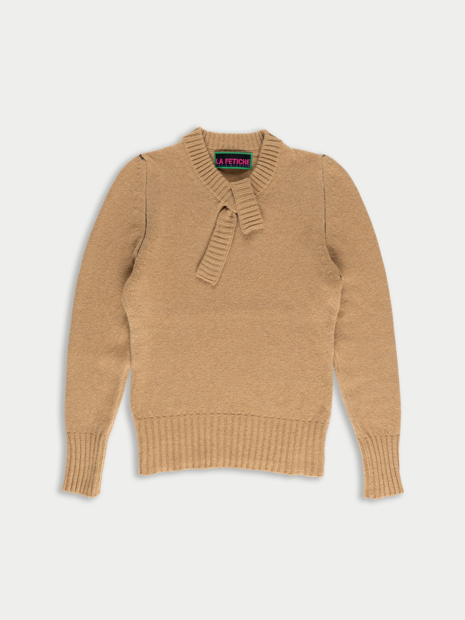 GLORIA Crew Neck Sweater - Camel
