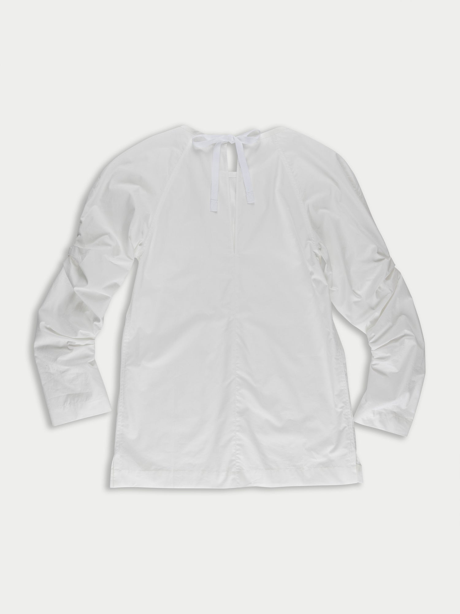 PIXIE Gathered Raglan Sleeve Blouse - White