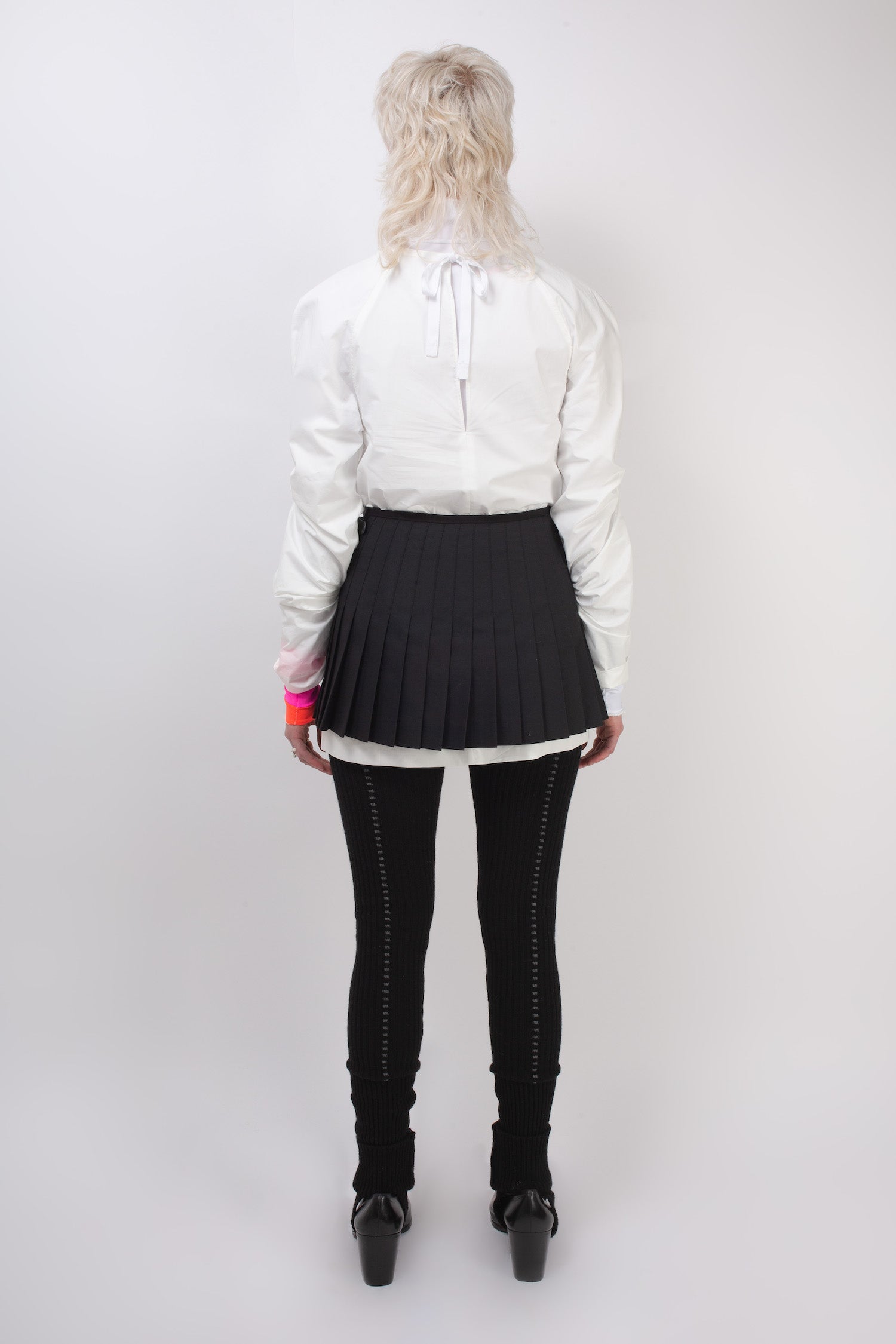 PIXIE Gathered Raglan Sleeve Blouse - White