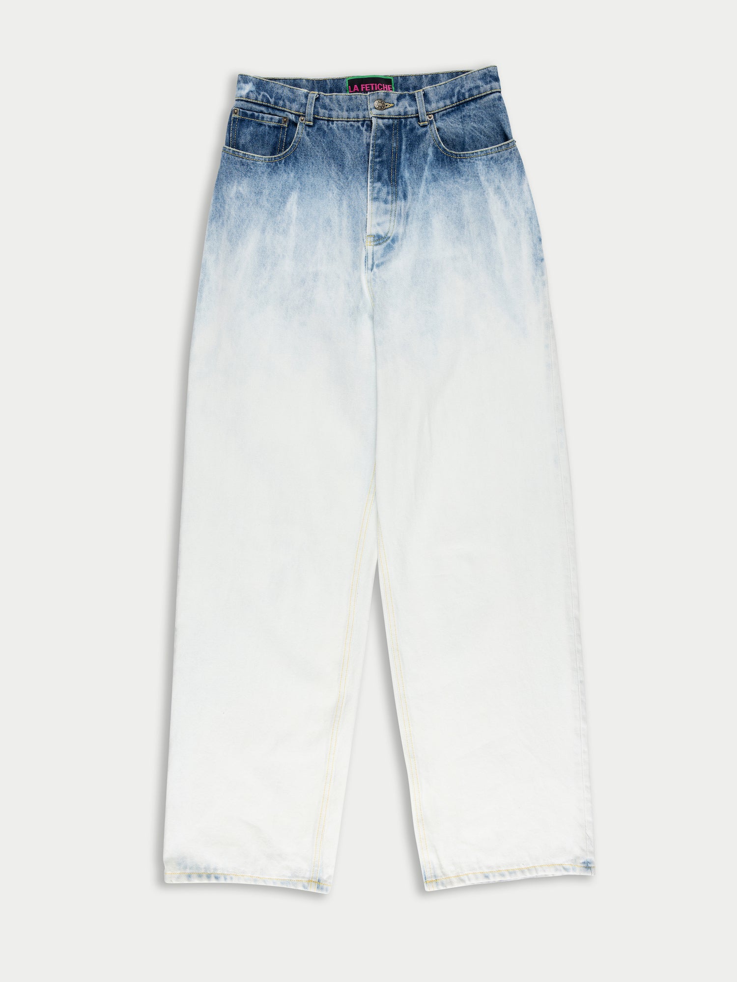 JUERGEN Boyfriend Jean - Acid Denim / White / Pink