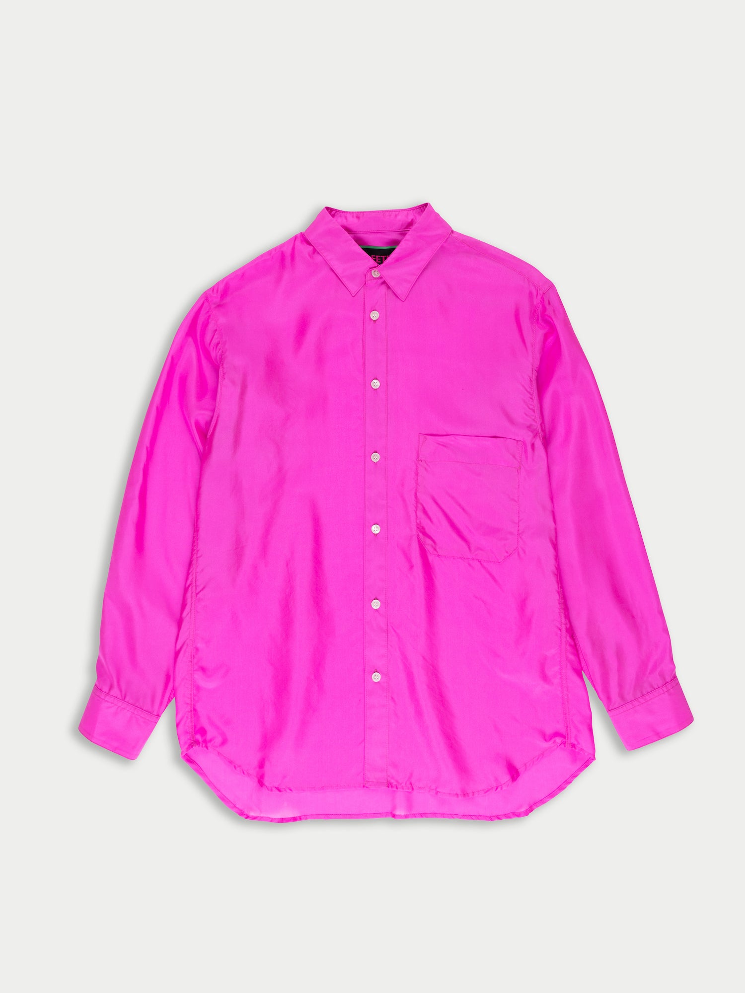 NICO Silk Mens Shirt - Neon Pink