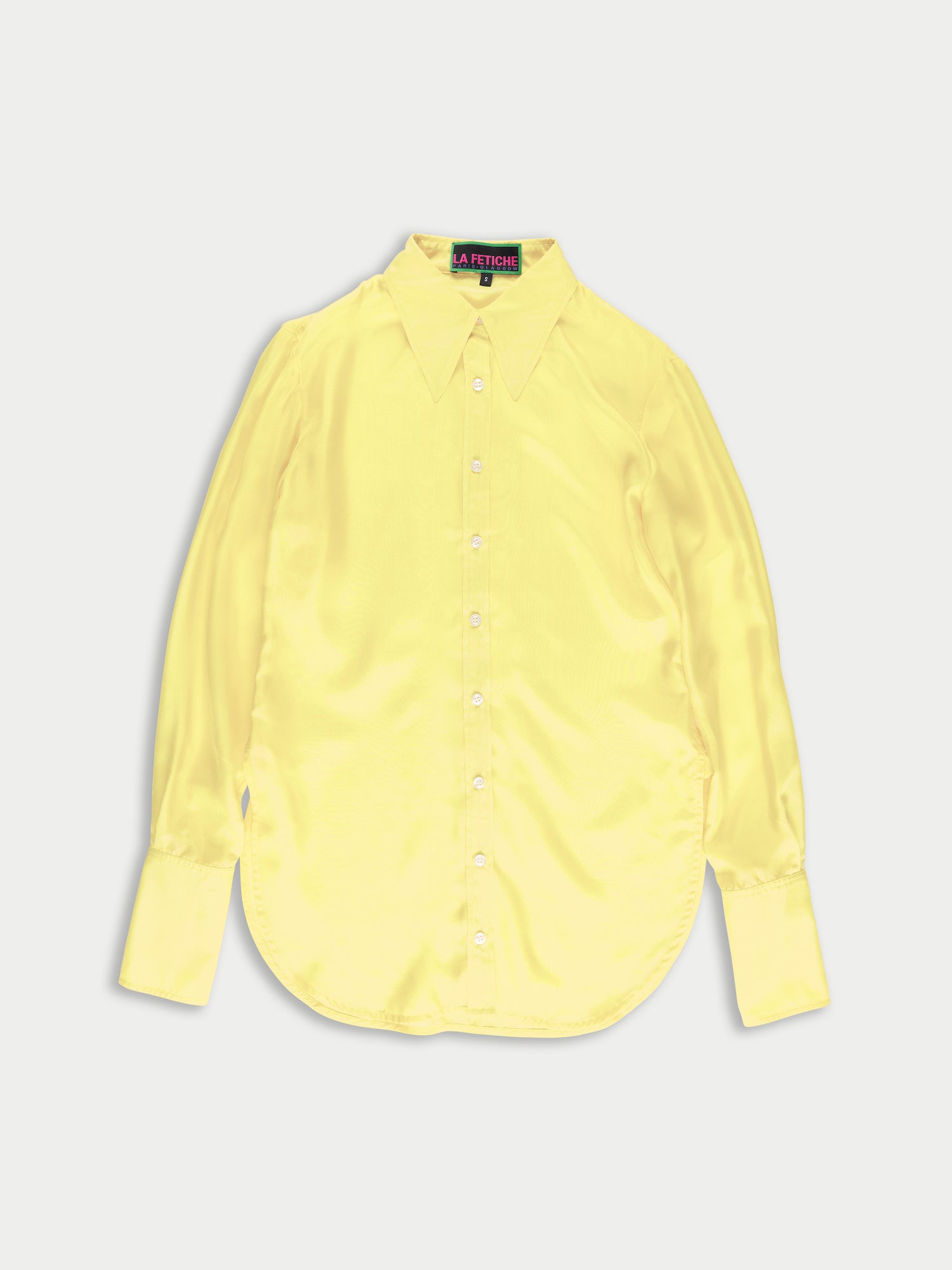 TASHA Lightweight Silk Shirt - Yellow
