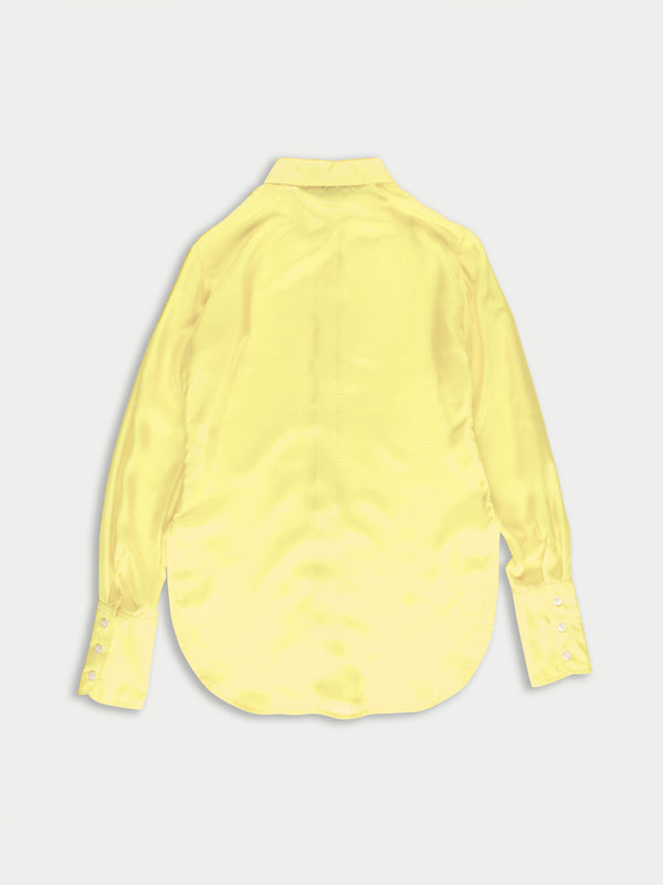 TASHA Lightweight Silk Shirt - Yellow