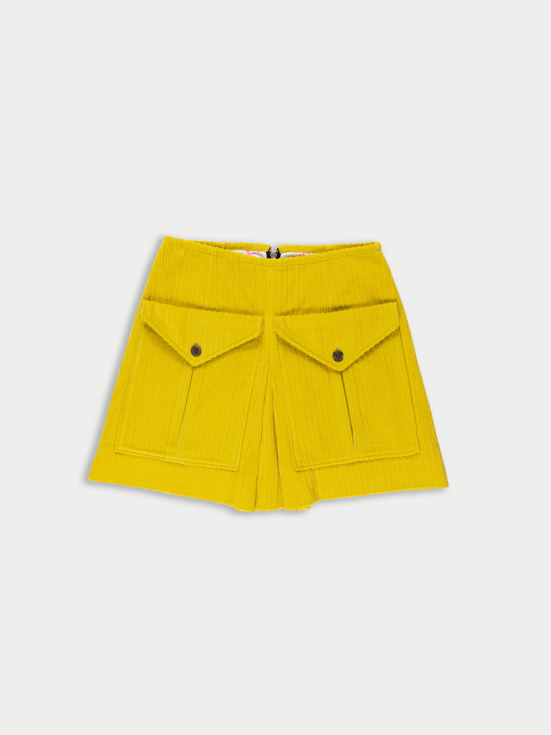 BRIGITTE Corduroy Mini Skirt - Yellow