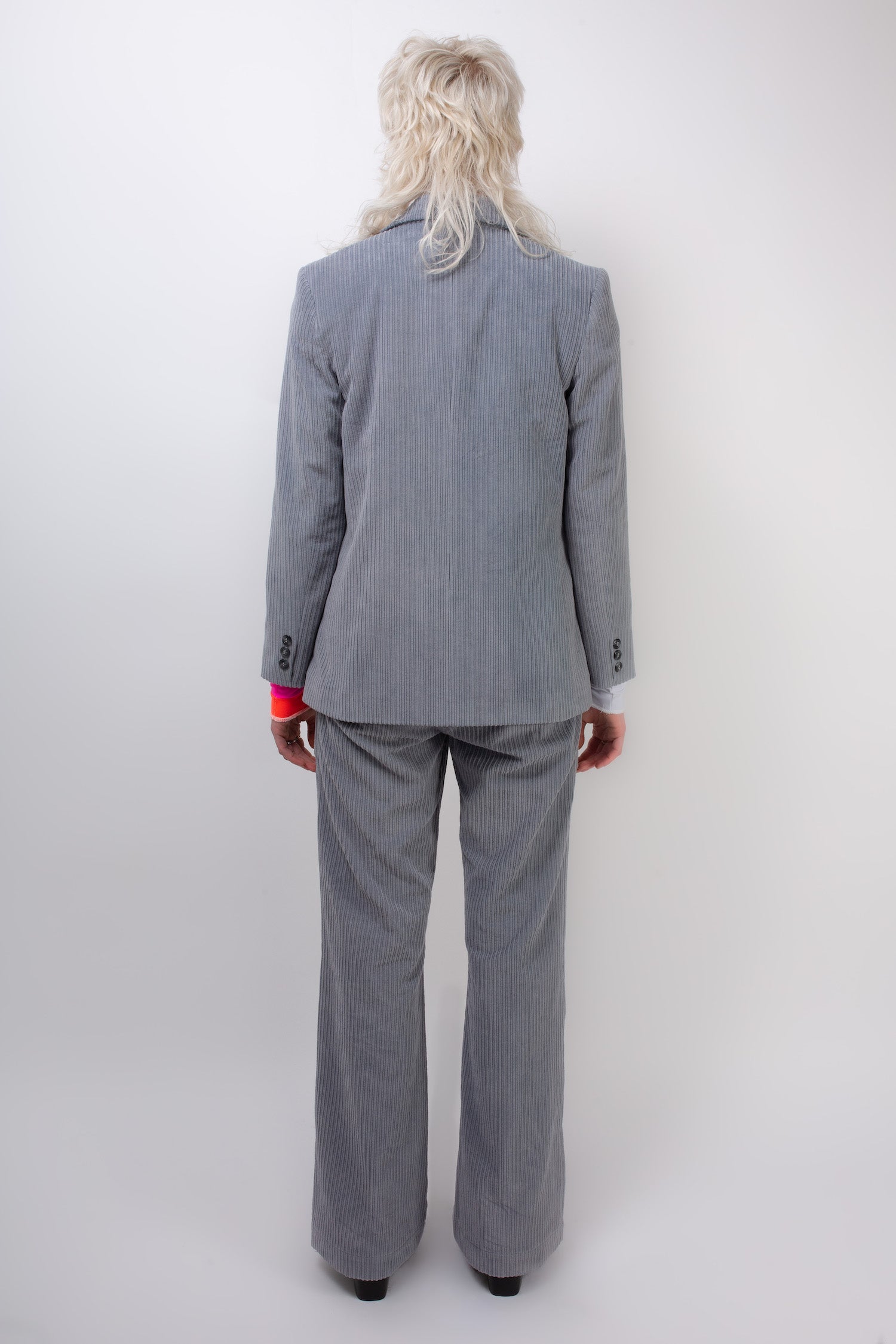 NEIL Highwaisted Corduroy Pant - Light Grey