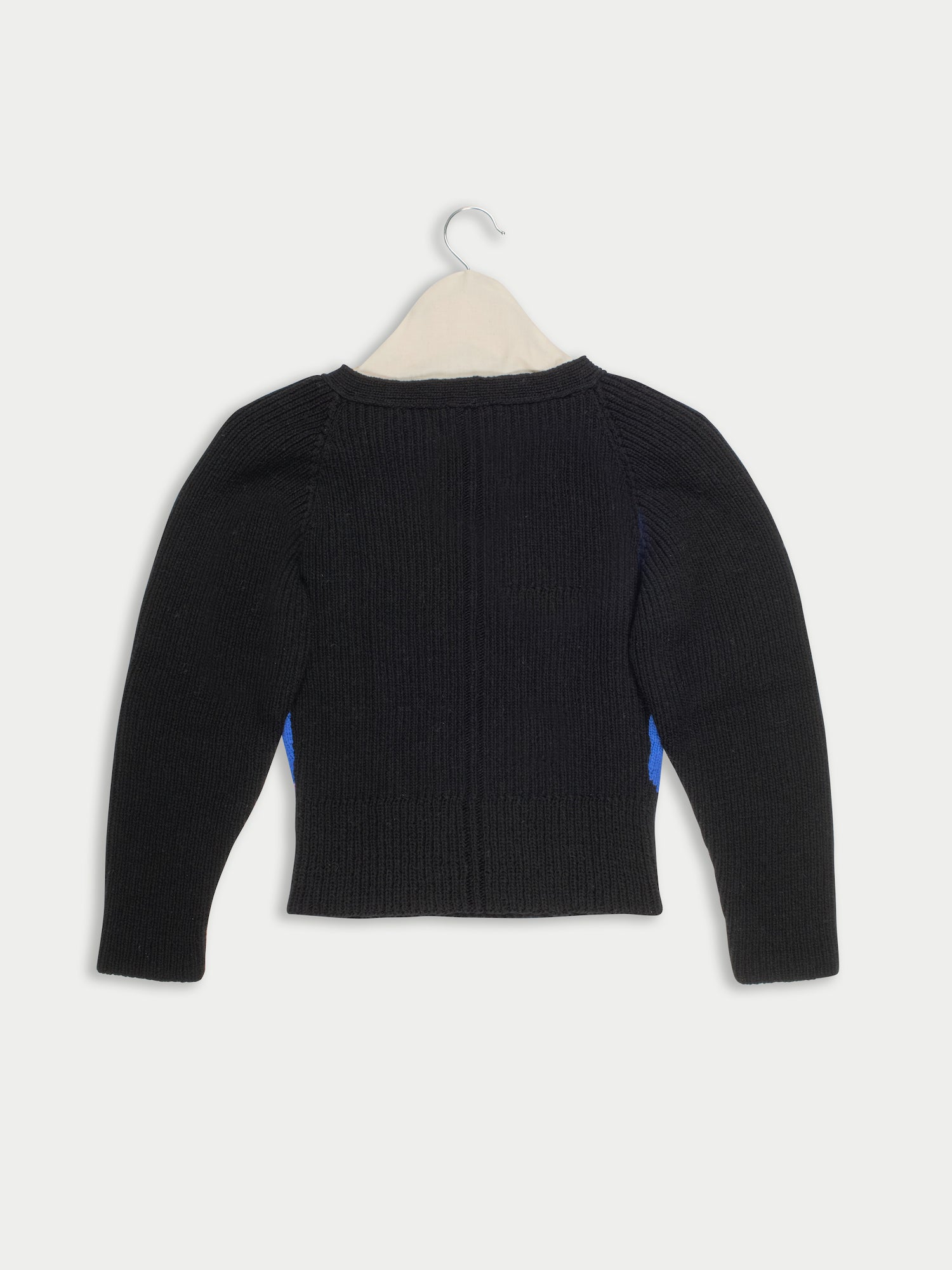 PABLO fitted Hand-knit Harlequin Sweater Using Hand Intarsia Work