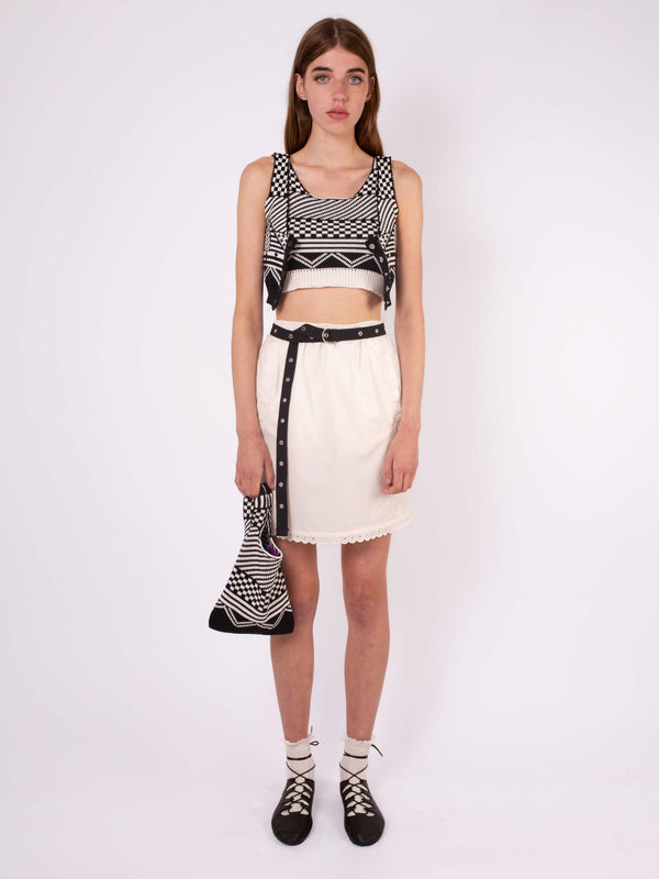 BEE Knitted Bag - Black / White