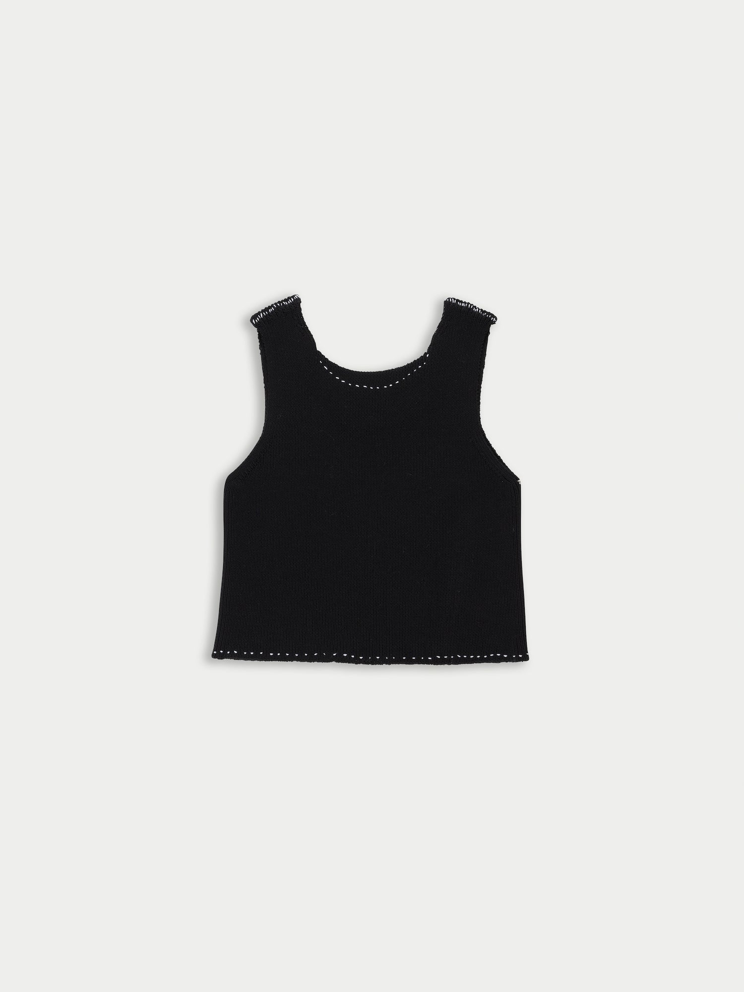 AXEL Ribbed Vest Top - Black