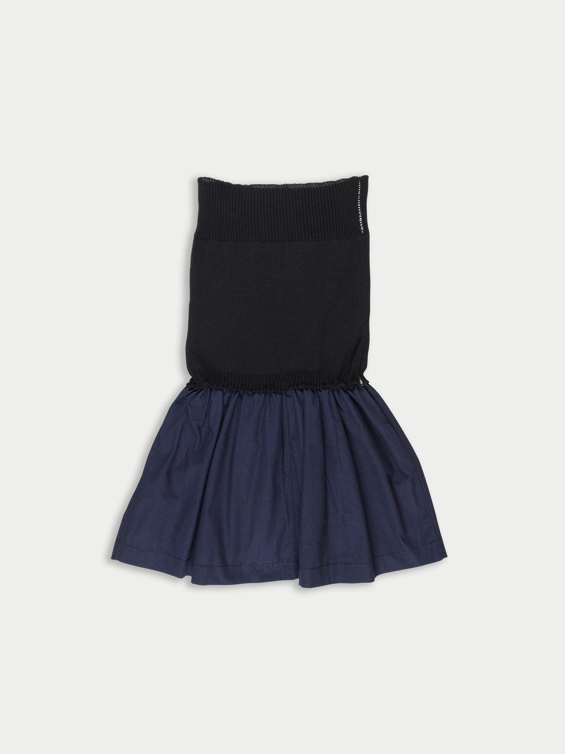 LETTIE Upcycled Bandeau Dress - Black / Navy