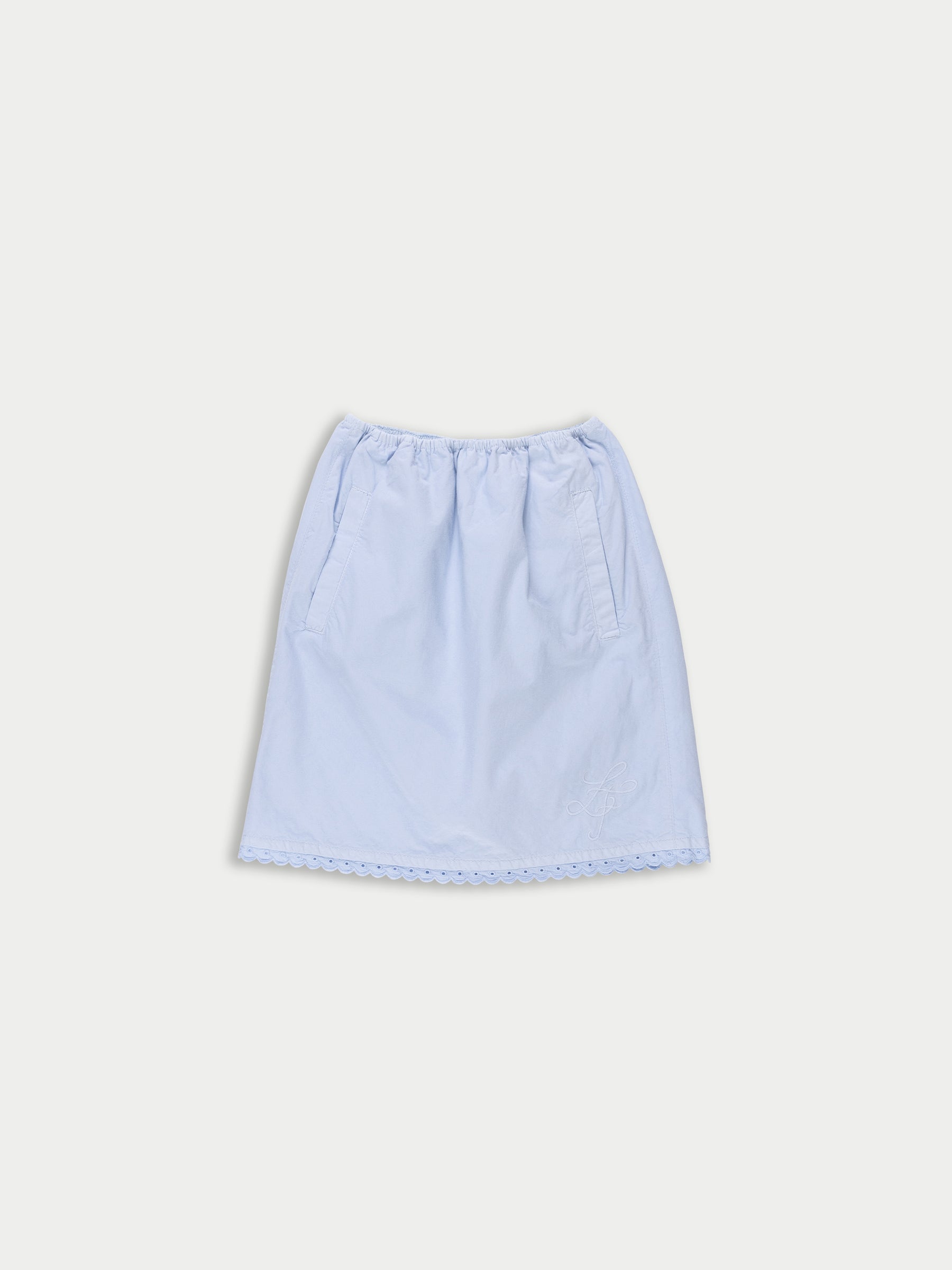 PIA Lingerie Styled Skirt - Light Blue