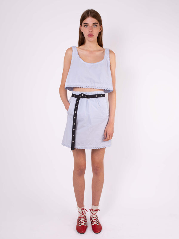 PIA Lingerie Styled Skirt - Light Blue