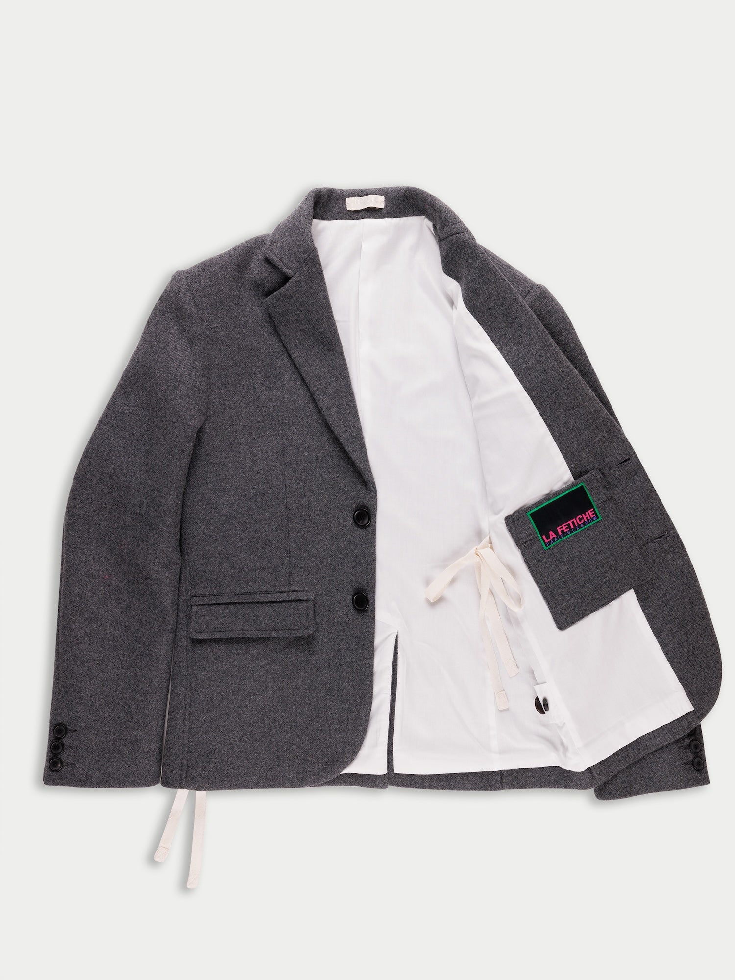 ANNIE X Oversized Tailored Jacket - Dark Grey