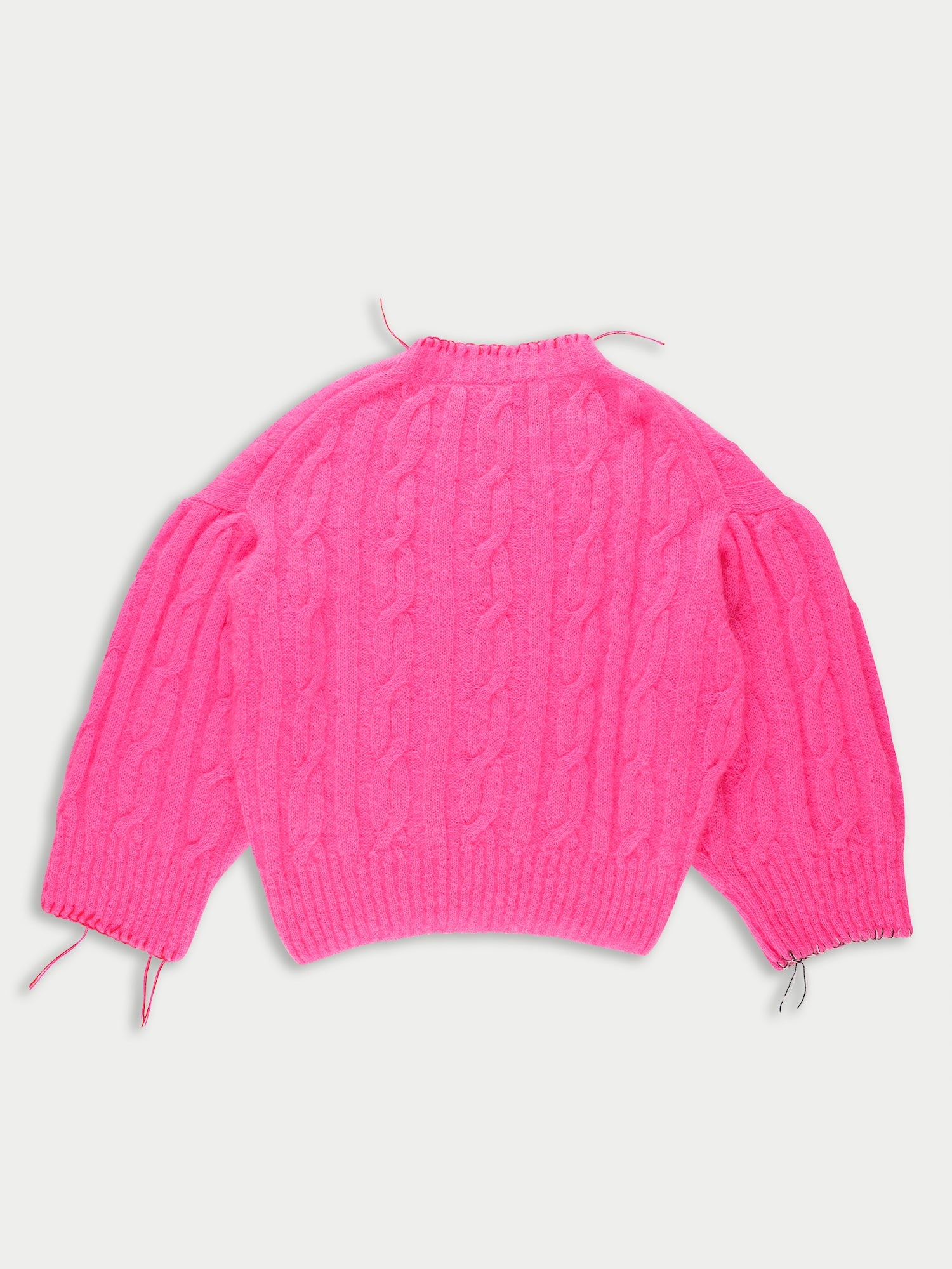 AURORA Cable Sweater - Neon Pink