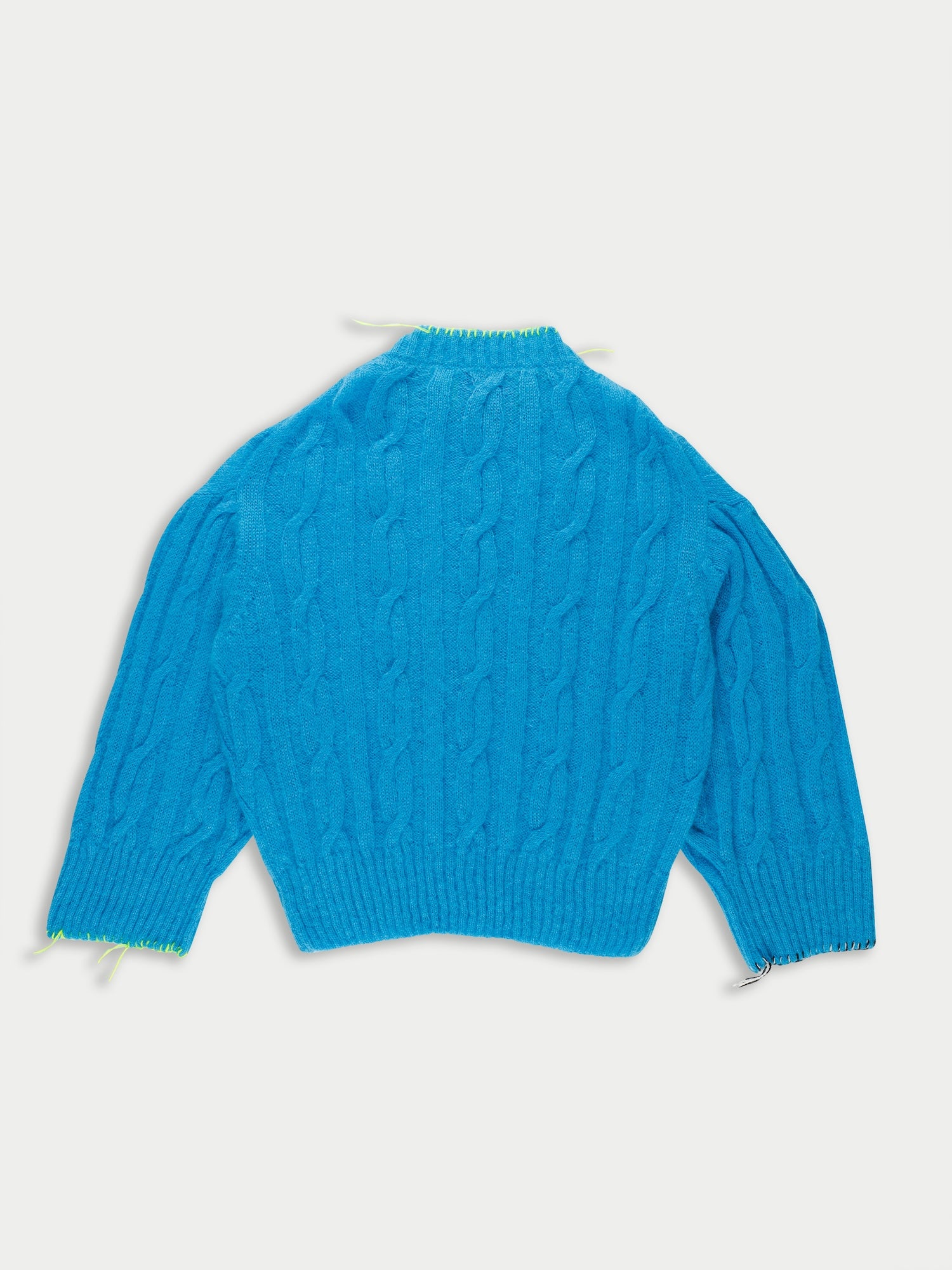 AURORA Cable Sweater - Electric Blue