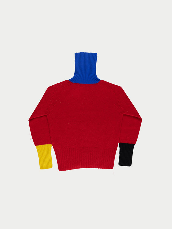RUDI MINI Polo Sweater - Red