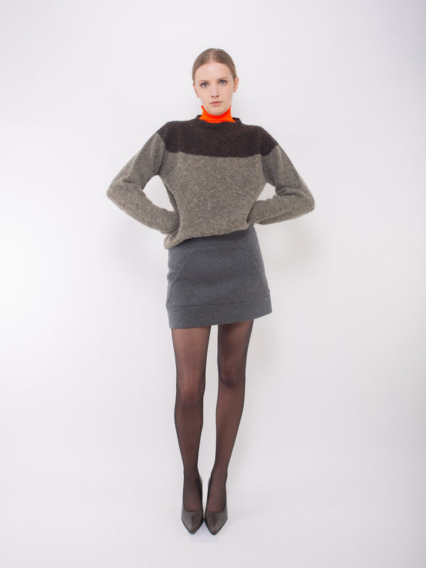 AVRIL Mini Skirt - Dark Grey