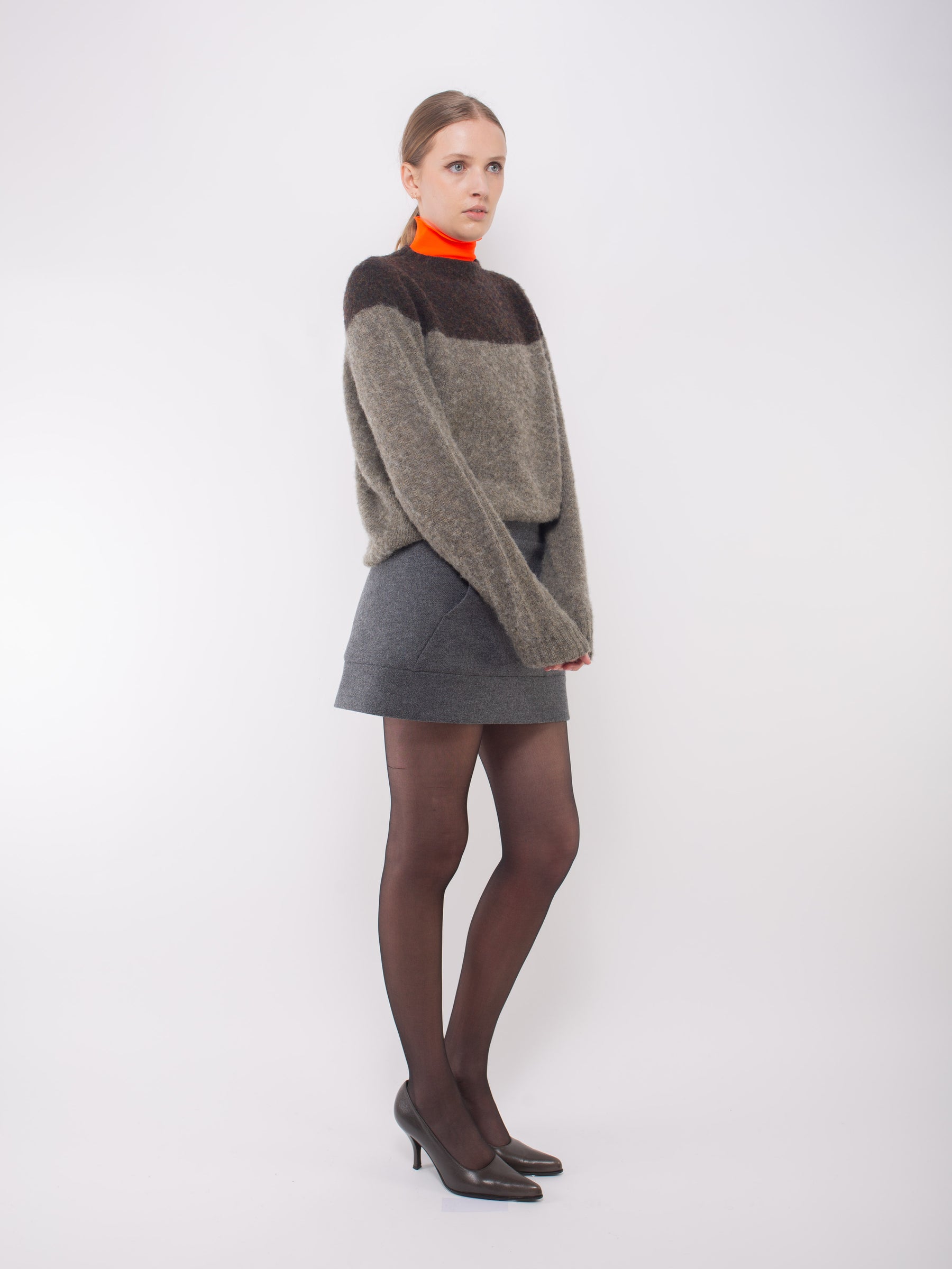 AVRIL Mini Skirt - Dark Grey