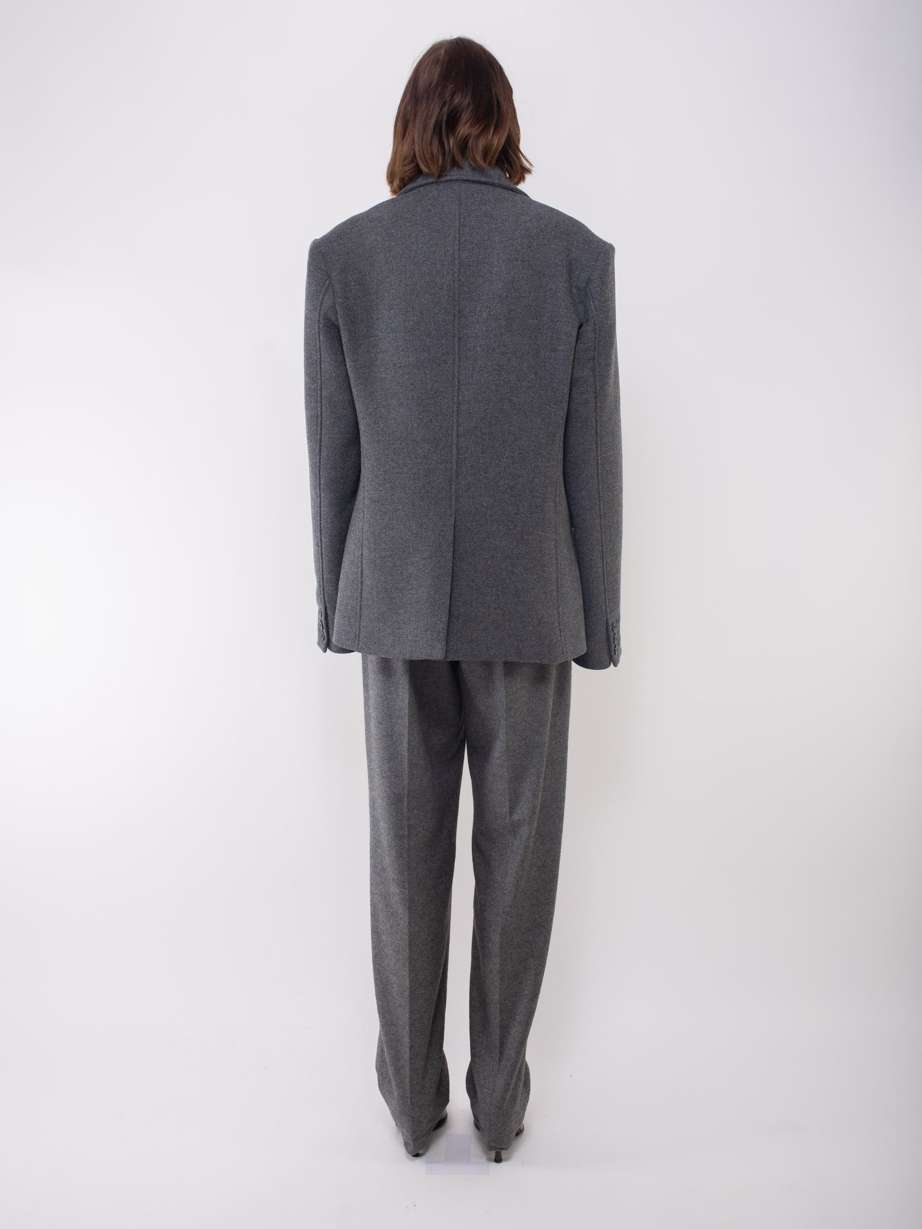 ANNIE X Oversized Tailored Jacket - Dark Grey