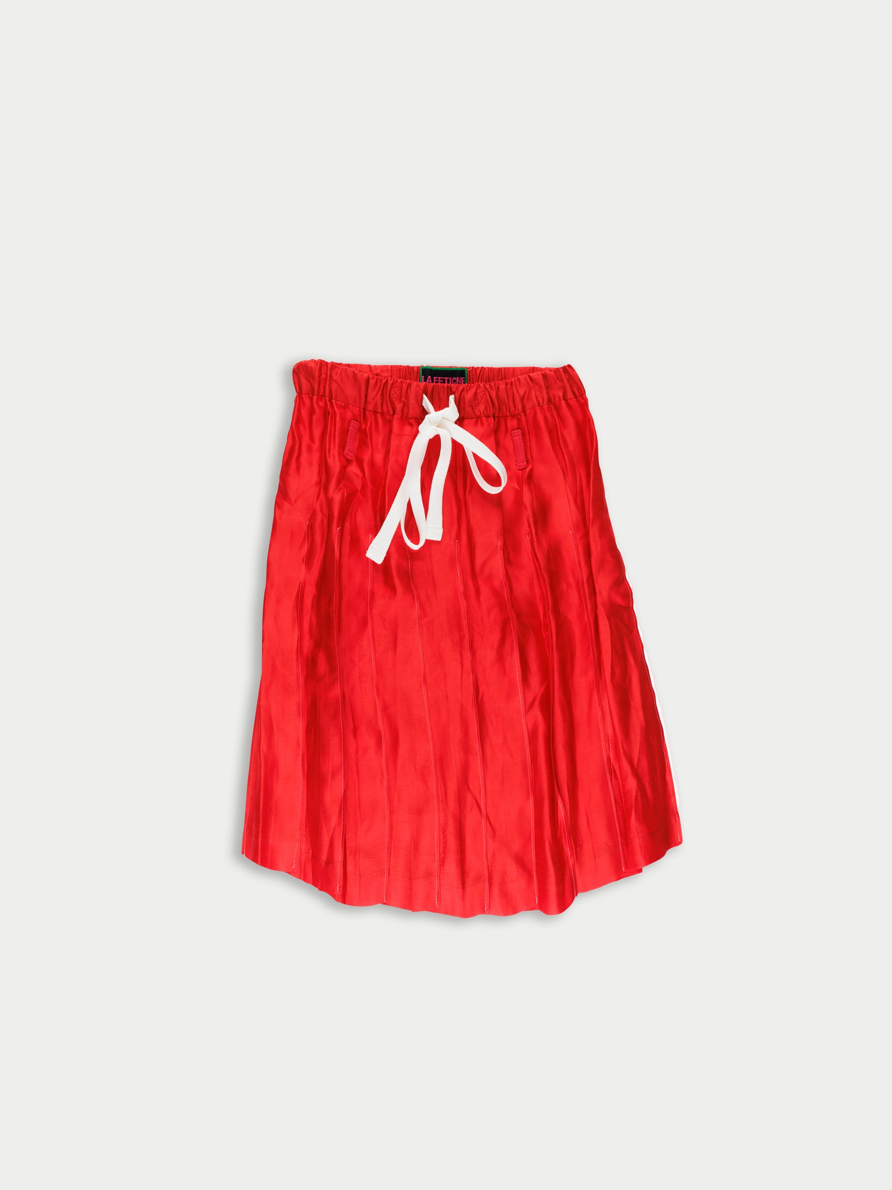 BERNADETTE Pleated Skirt - Red