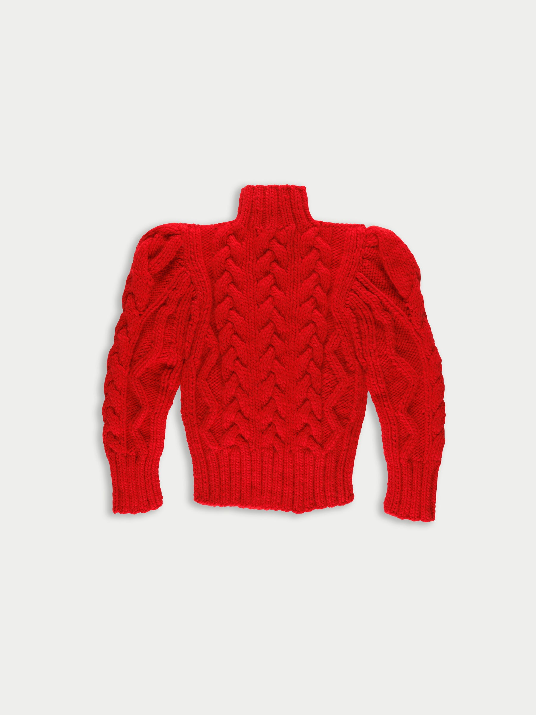 CARA Cable Cardigan - Red