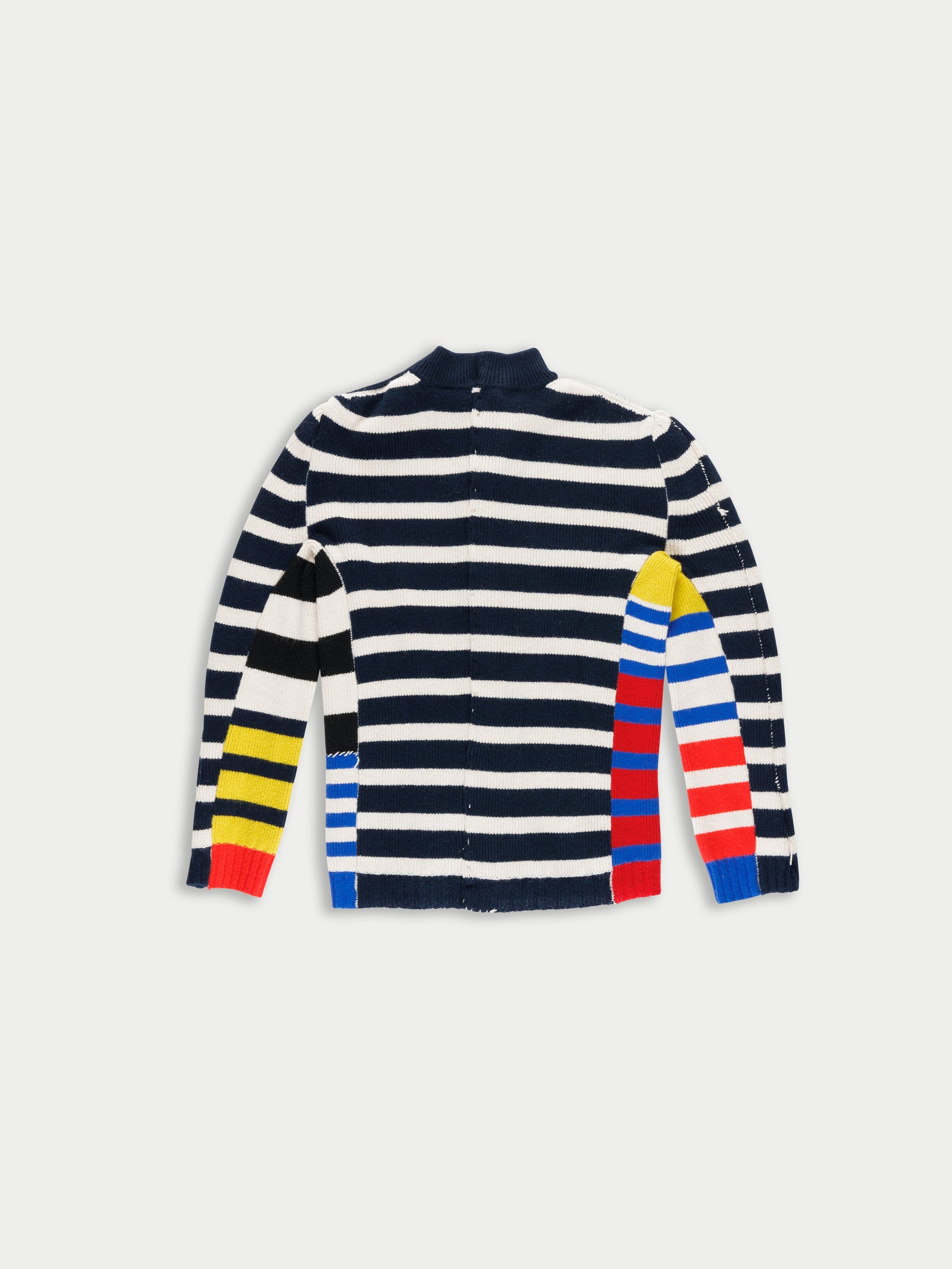 MAE Striped Sweater - Navy / Ecru / Multico
