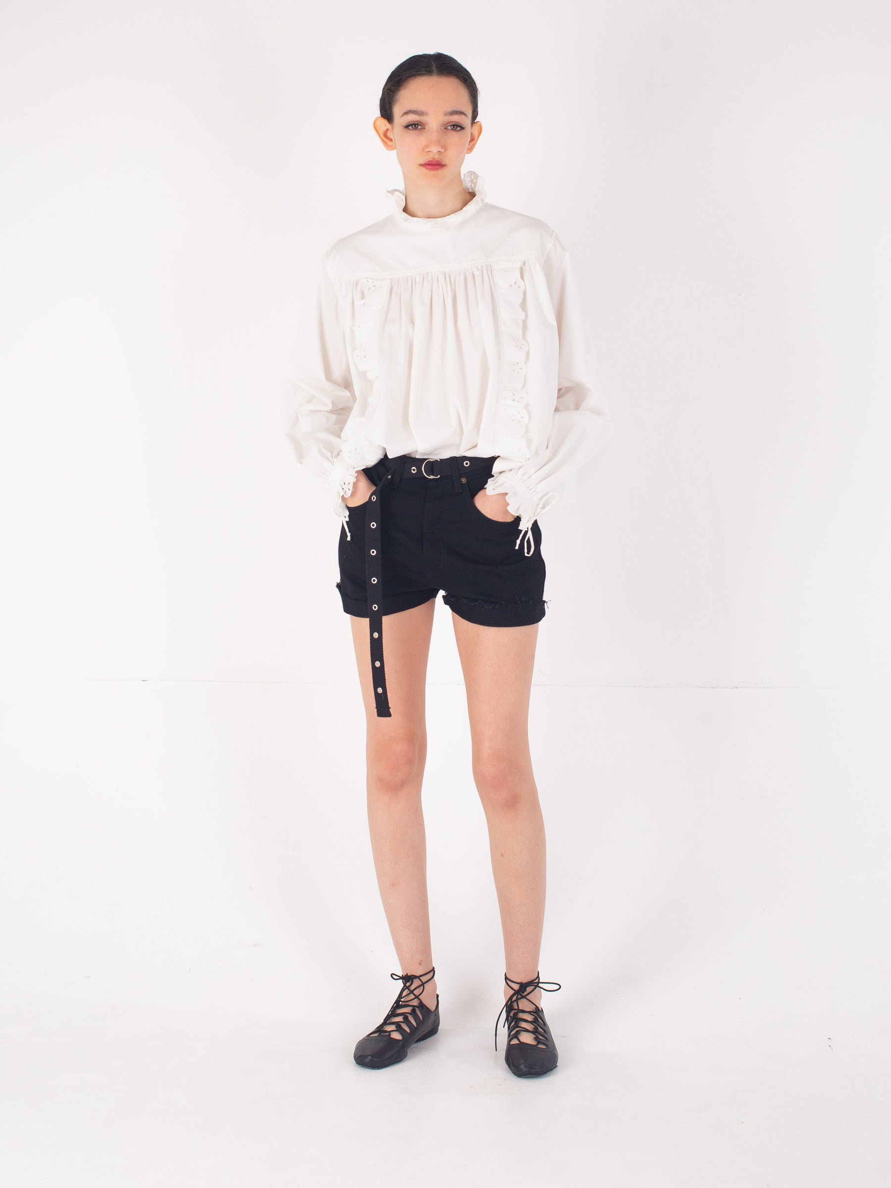 GINETTE Cotton Blouse - Ecru