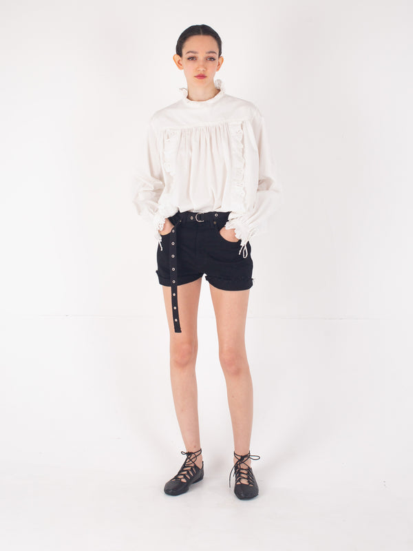 GINETTE Cotton Blouse - Ecru