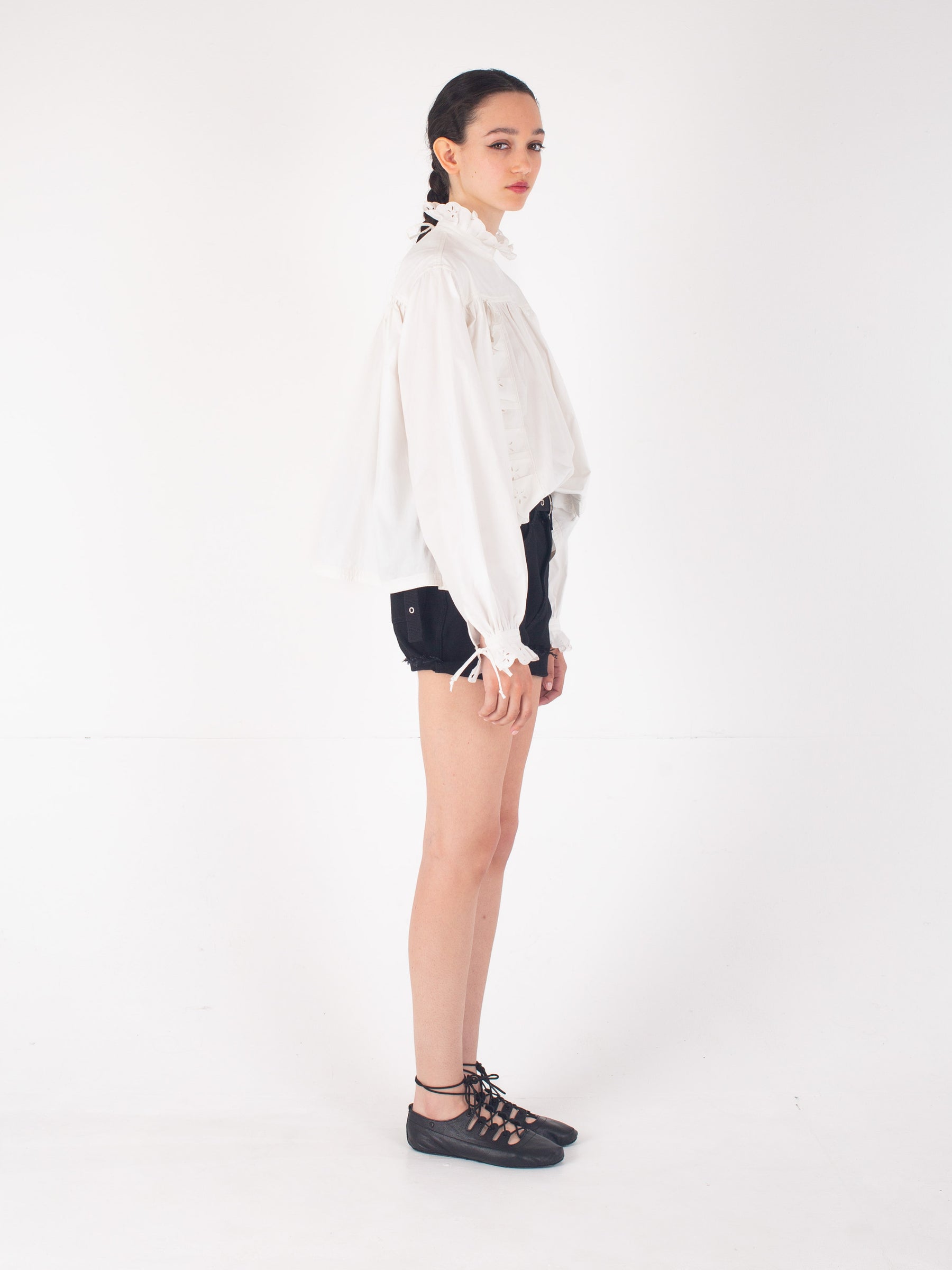 GINETTE Cotton Blouse - Ecru