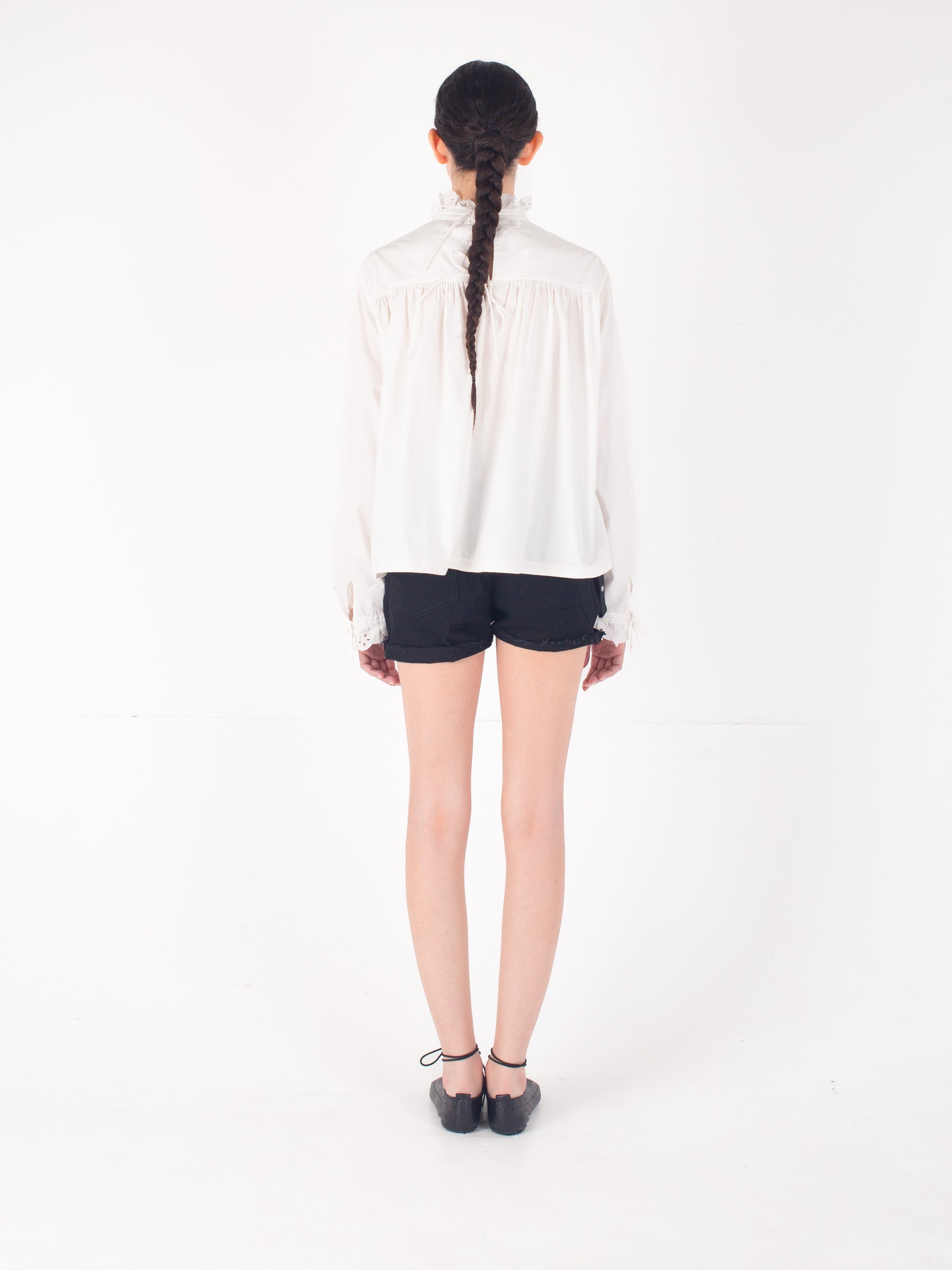 GINETTE Cotton Blouse - Ecru