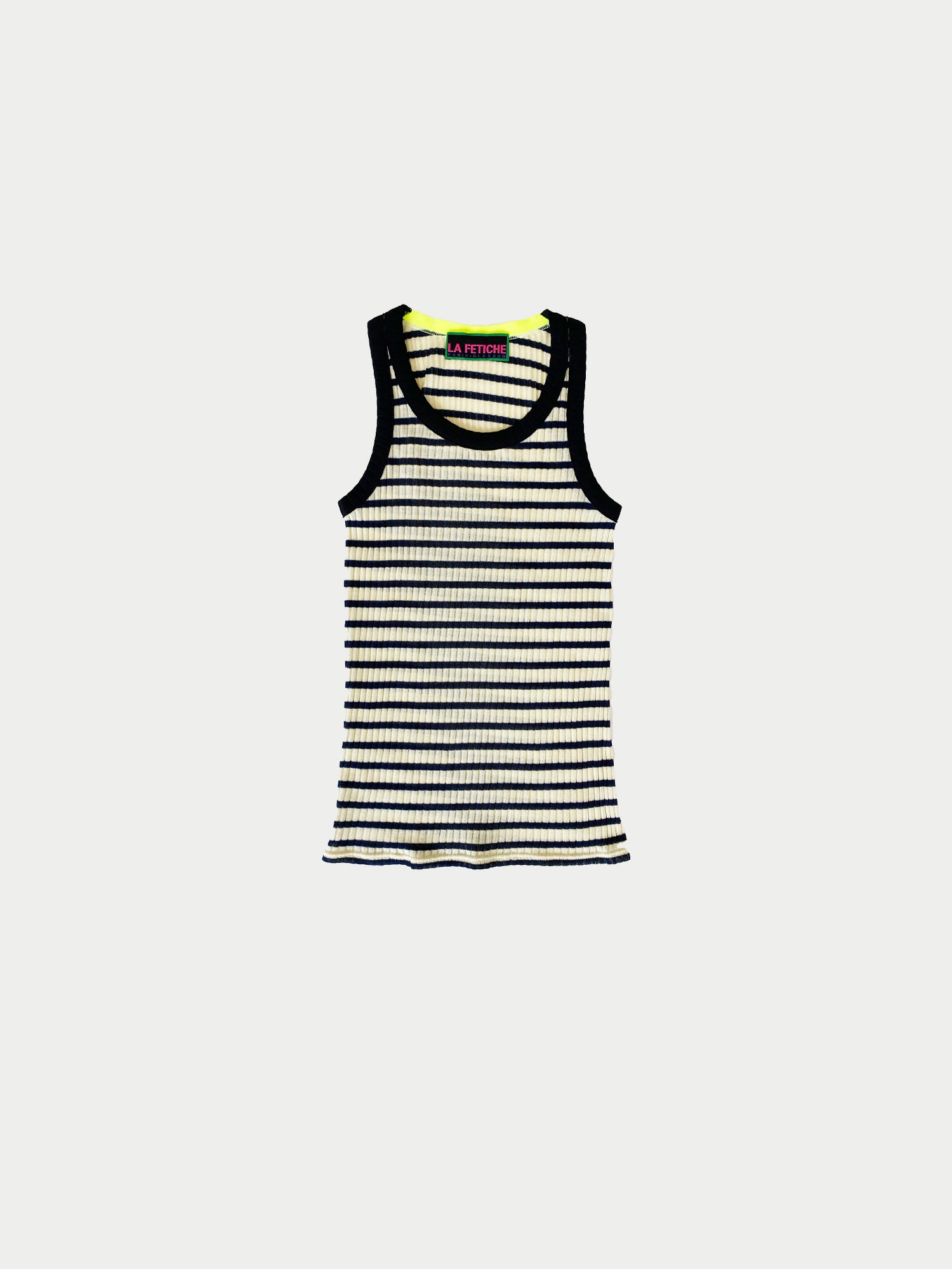ROMY Striped Vest - Navy / Ecru