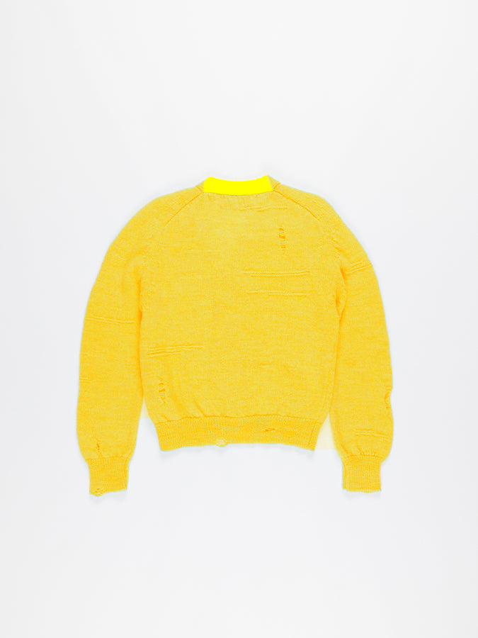 BEATRIX V-neck Cardigan - Yellow