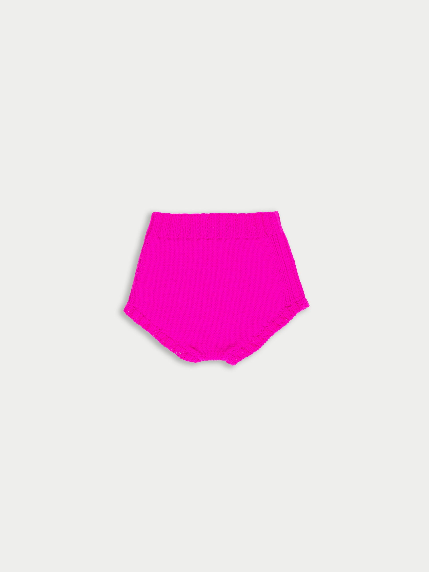EDIE Hand Knit Pants - Neon Pink