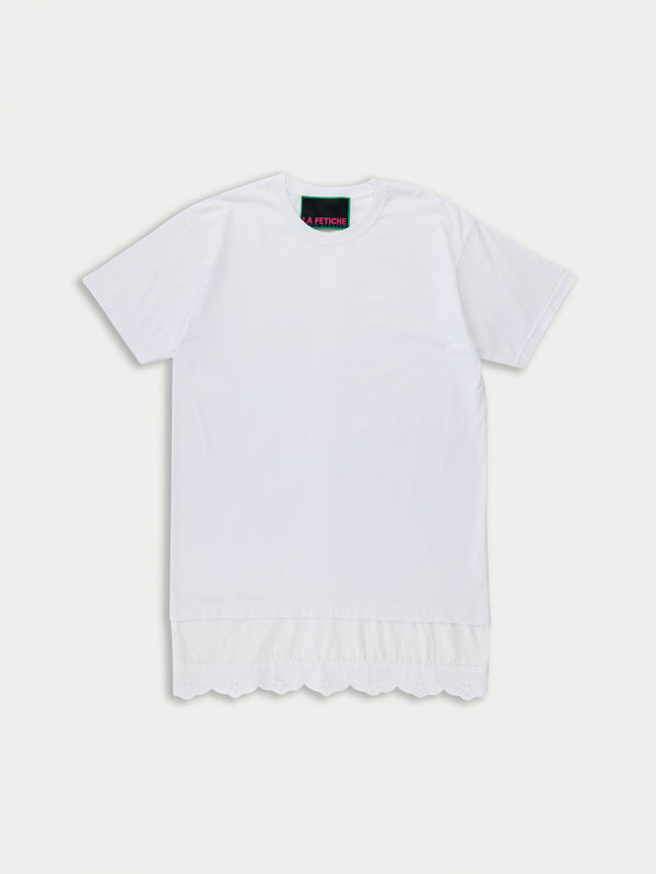 FLORA T-shirt Dress - White