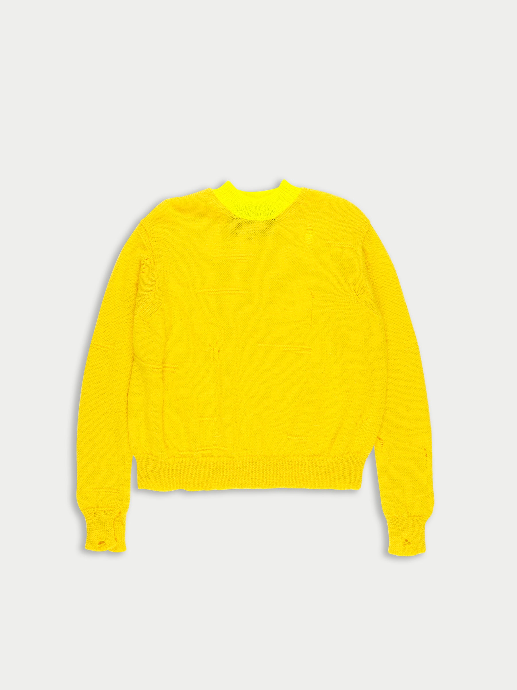 MILLIE Crew Neck Sweater - Yellow / Neon Yellow